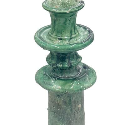 Moroccan Tamegroute Glazed Candlestick Holder - 3
