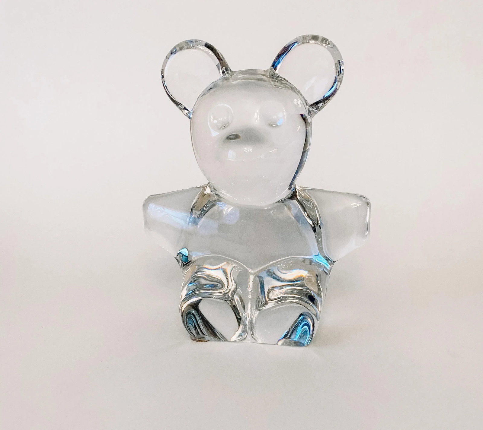 Vintage Pop Art Crystal Bear, Signed Daum - 2