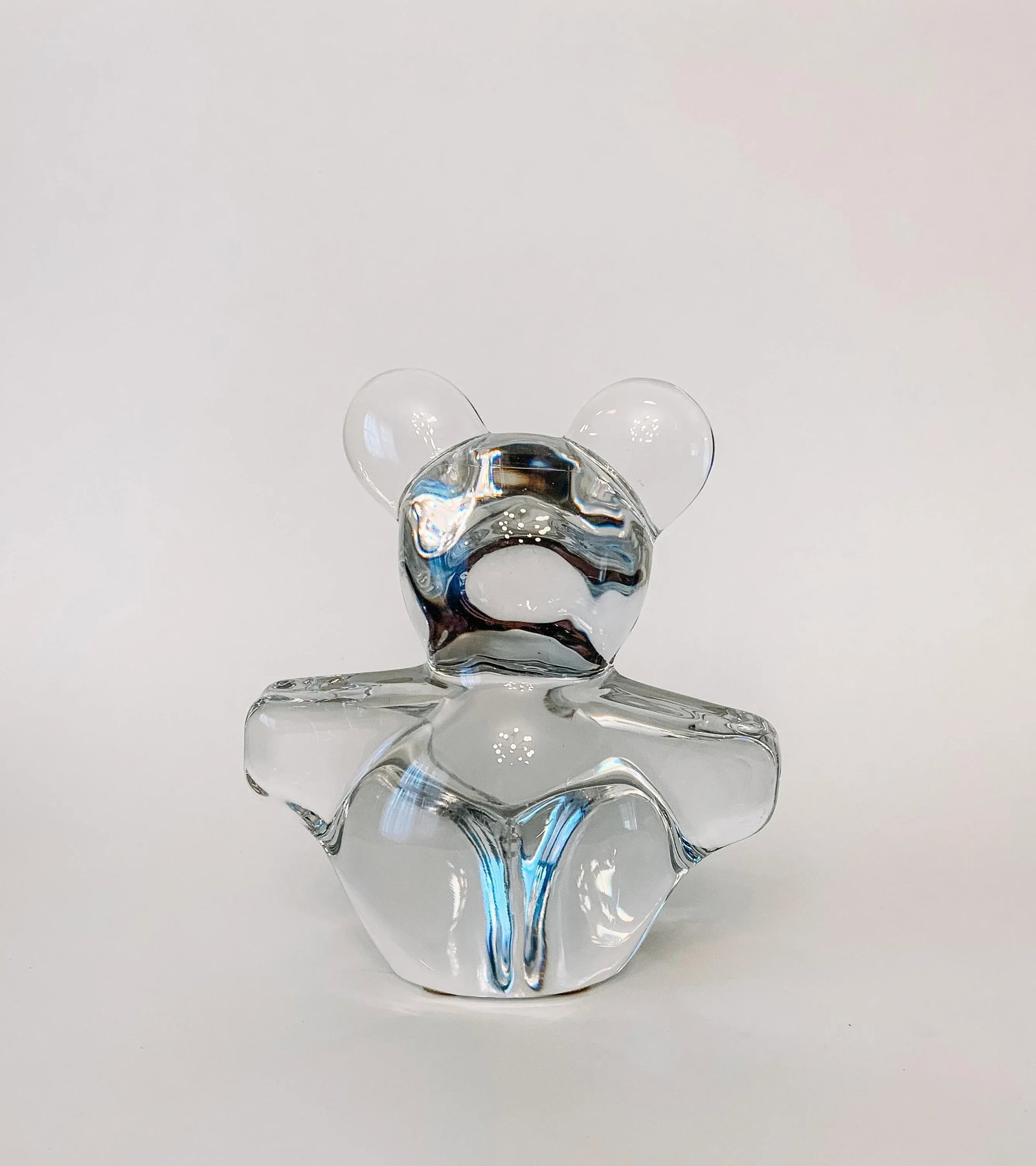 Vintage Pop Art Crystal Bear, Signed Daum - 3
