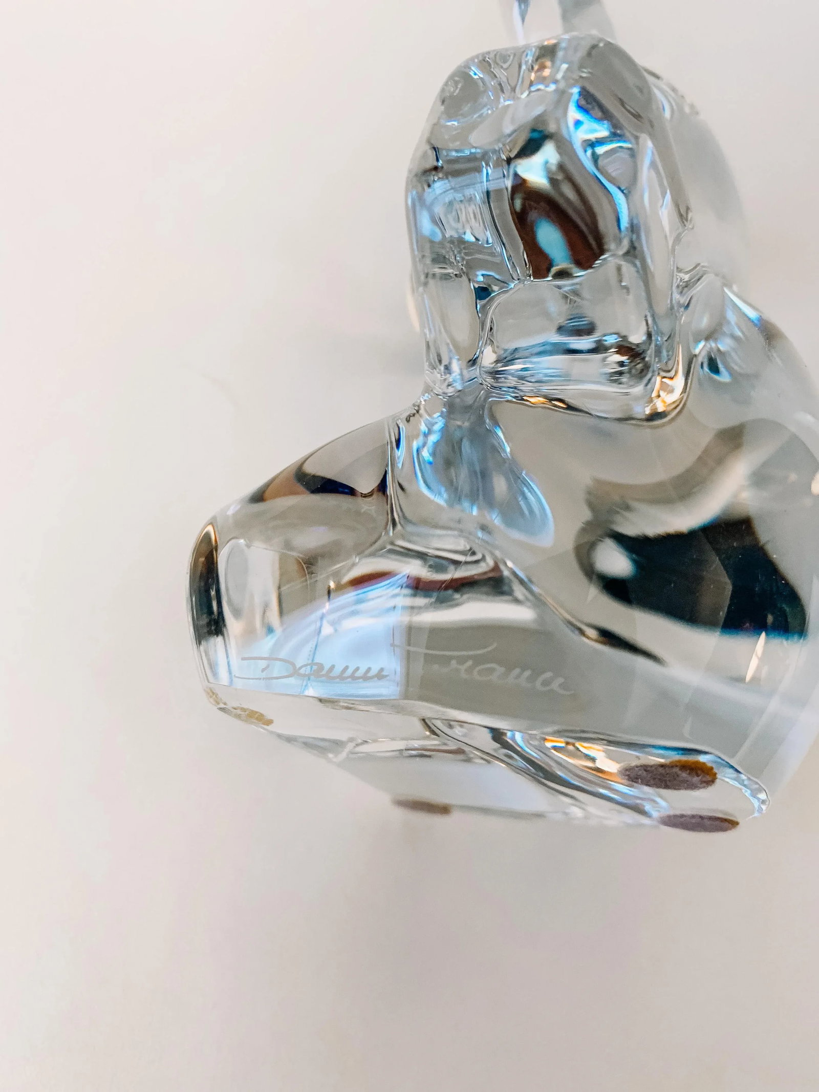 Vintage Pop Art Crystal Bear, Signed Daum - 5