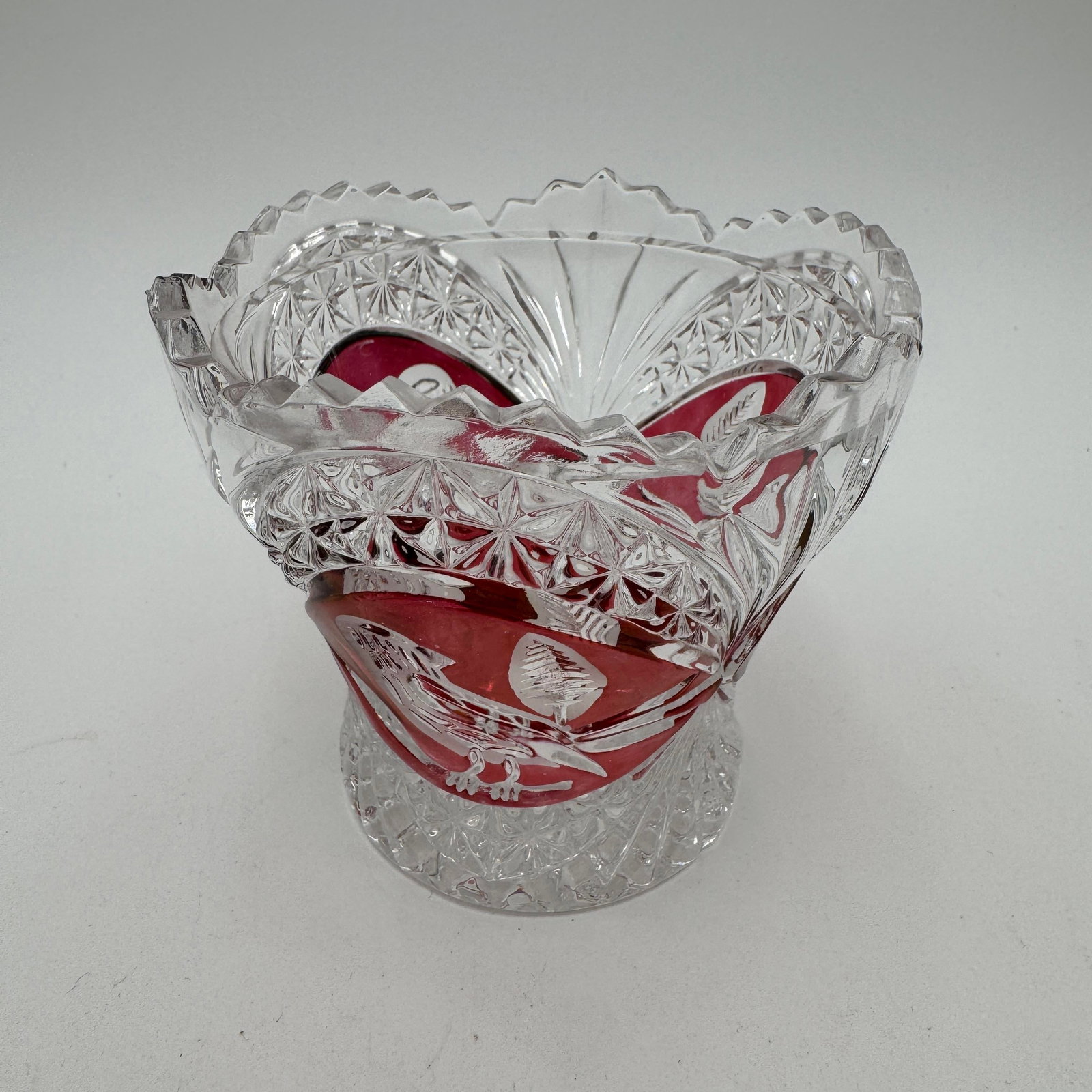 Byrdes Collection Jam/Jelly Jar Base by Hofbauer 24% Lead Crystal - 2