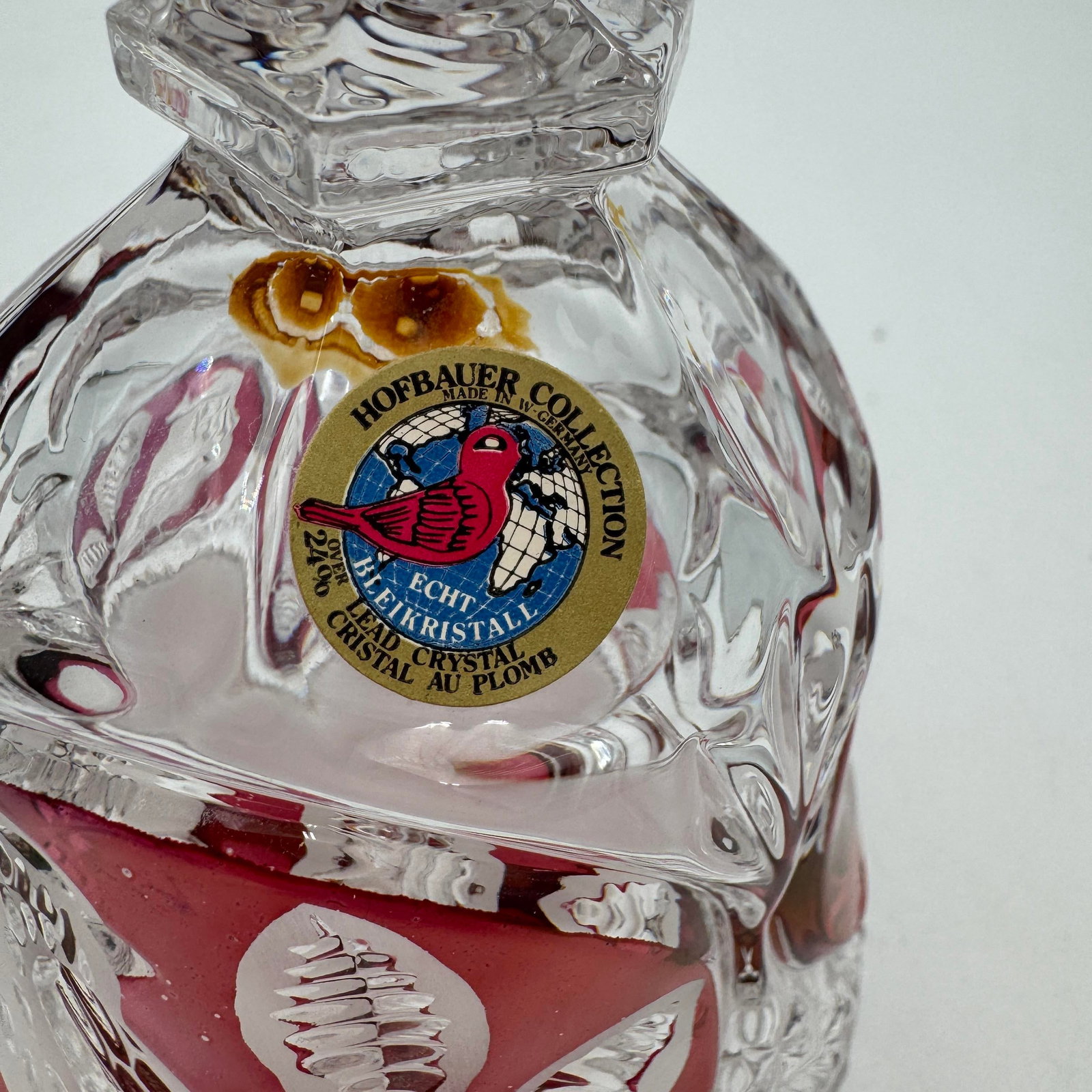 Byrdes Collection Jam/Jelly Jar Base by Hofbauer 24% Lead Crystal - 9