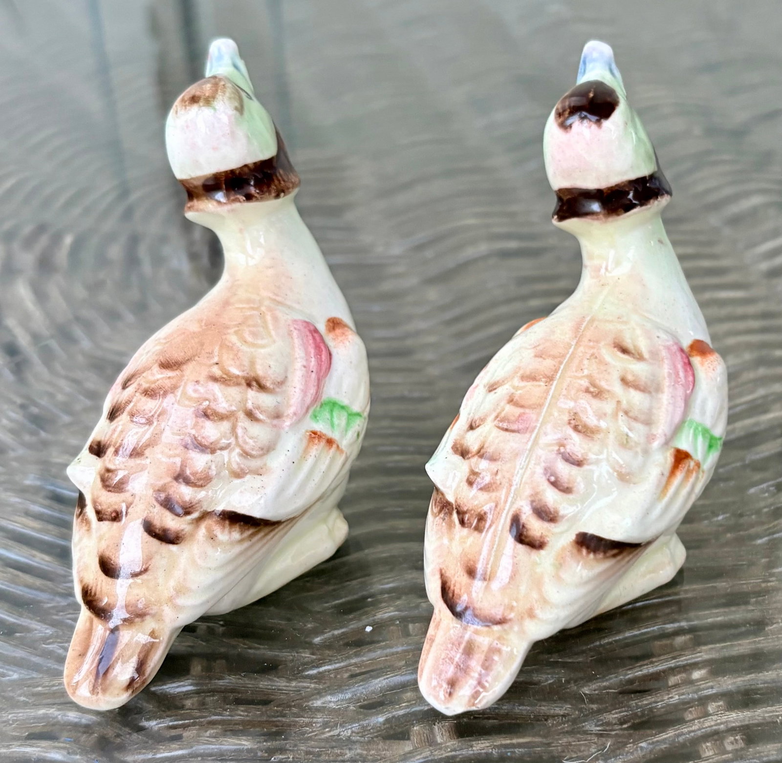Mid Century Modern Hand Painted Duck Salt and Pepper Shakers - 3