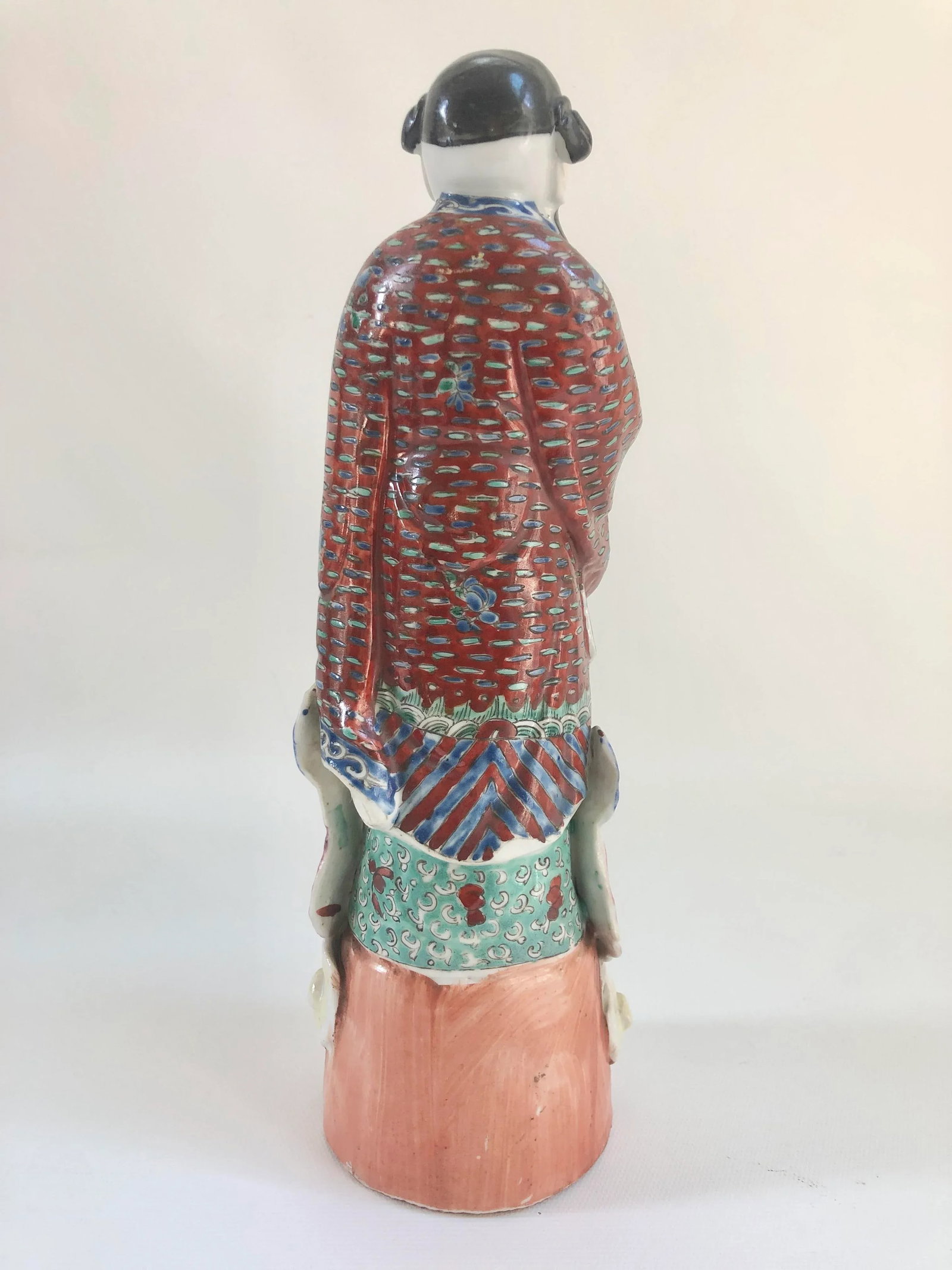 Vintage Chinese Porcelain Famille Rose Immortal Figurine - 4