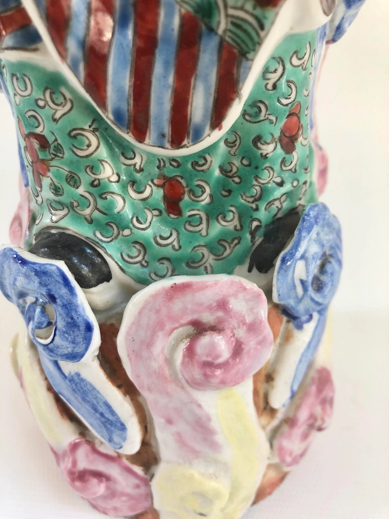 Vintage Chinese Porcelain Famille Rose Immortal Figurine - 6
