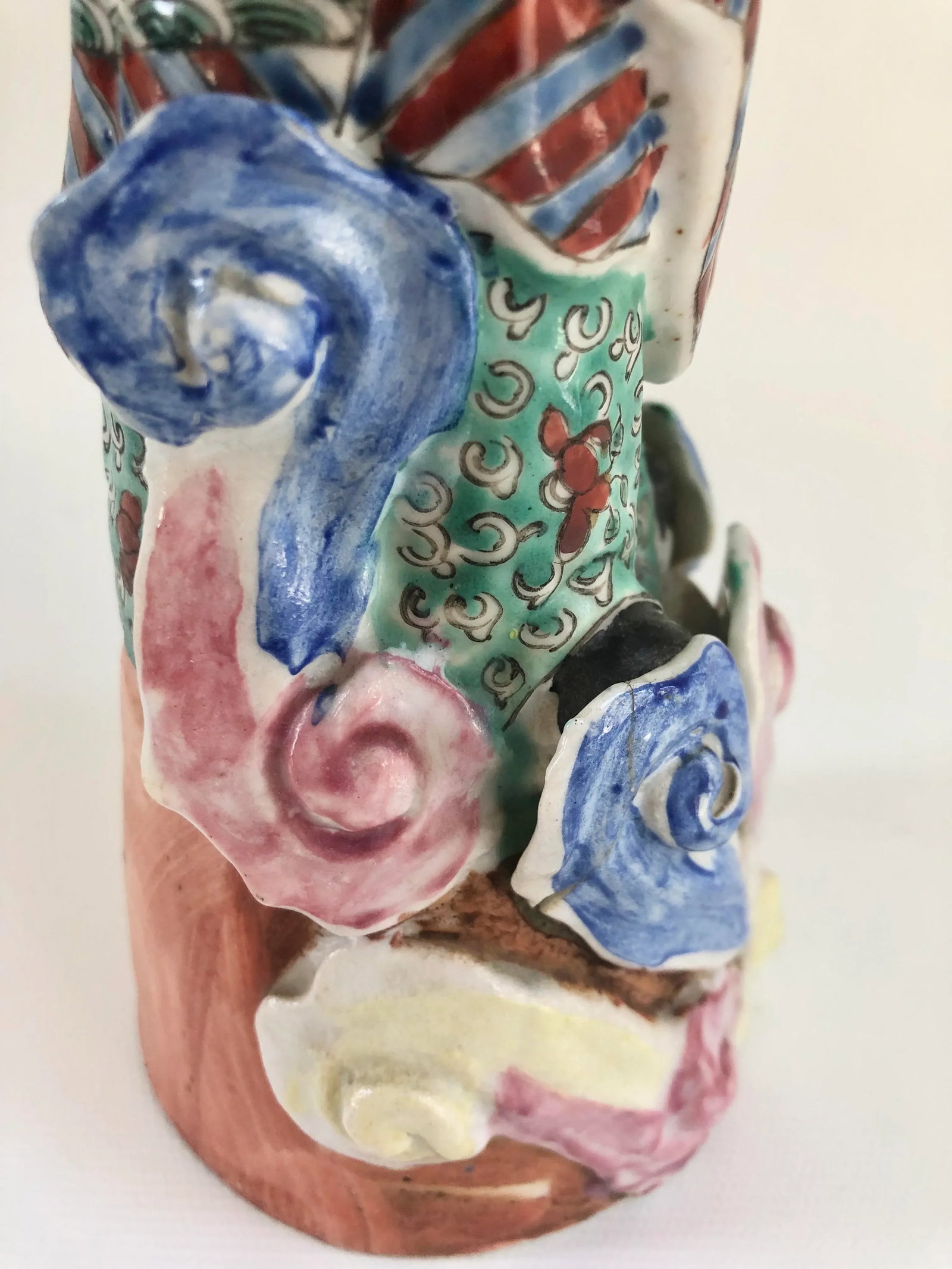 Vintage Chinese Porcelain Famille Rose Immortal Figurine - 7