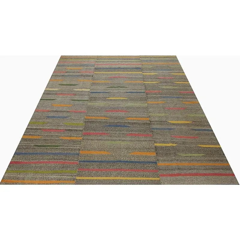 Handwoven Geometric Swedish Flatweave Area Rug 7'5" * 11'1" - 2