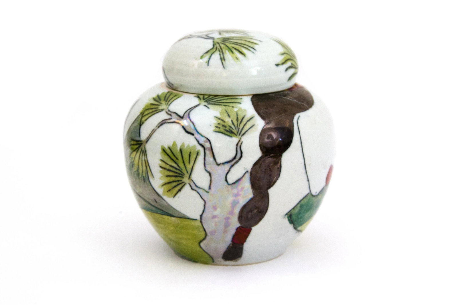 1980s Postmodern William Alexander Studio Art Pottery Lidded Jar - 3