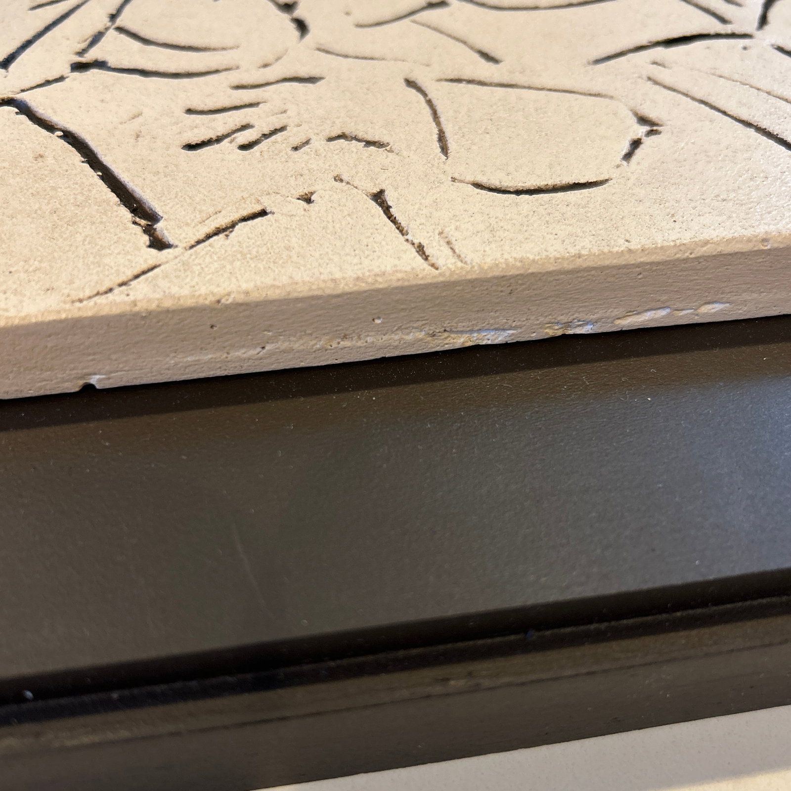 Incised Drawing/Sculptural Panel Attributed to David Bryce - 6