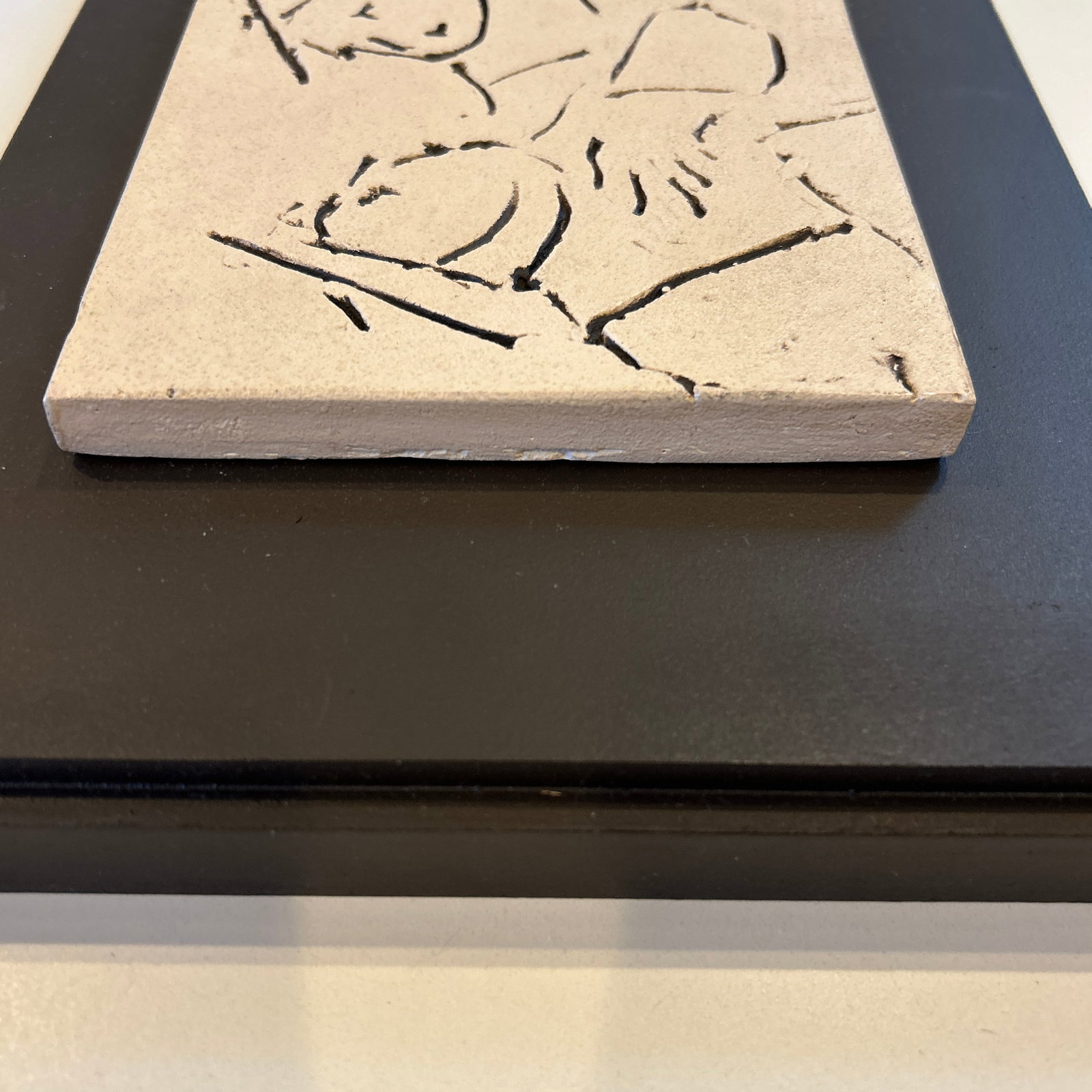 Incised Drawing/Sculptural Panel Attributed to David Bryce - 7