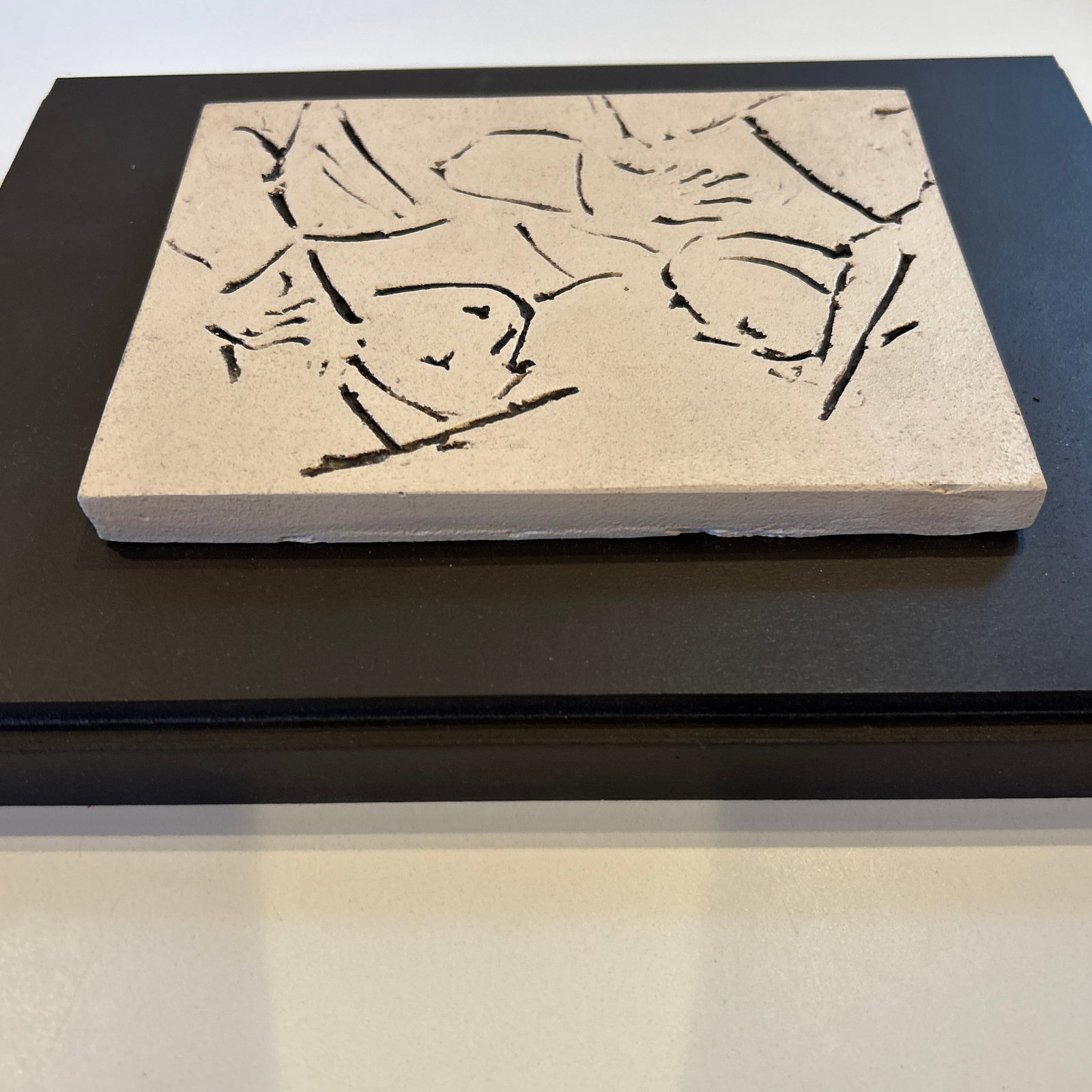 Incised Drawing/Sculptural Panel Attributed to David Bryce - 8