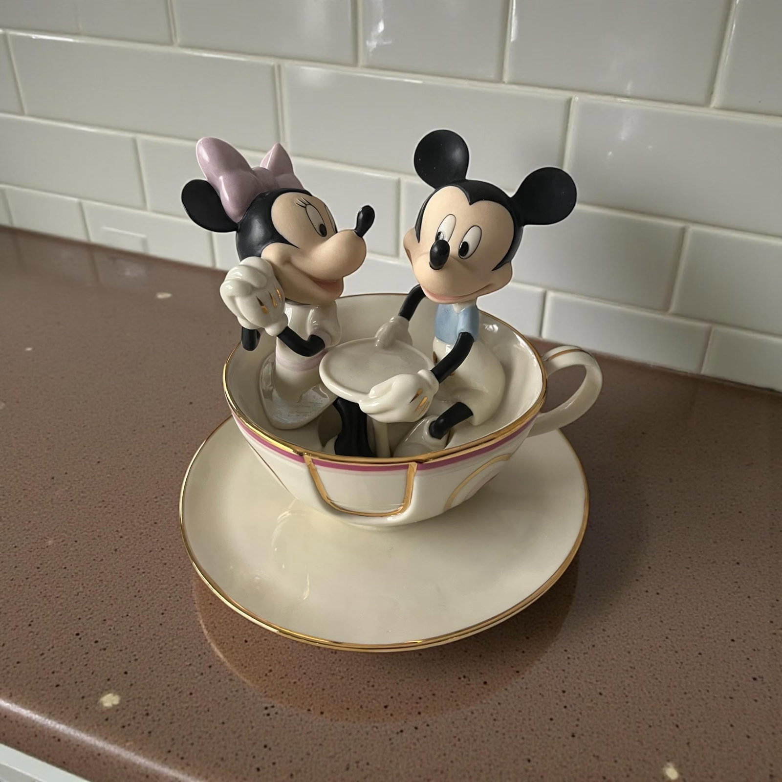 Lenox Disney "Mickey's Teacup Twirl" Figurine - Rare Vintage Collectible - 3
