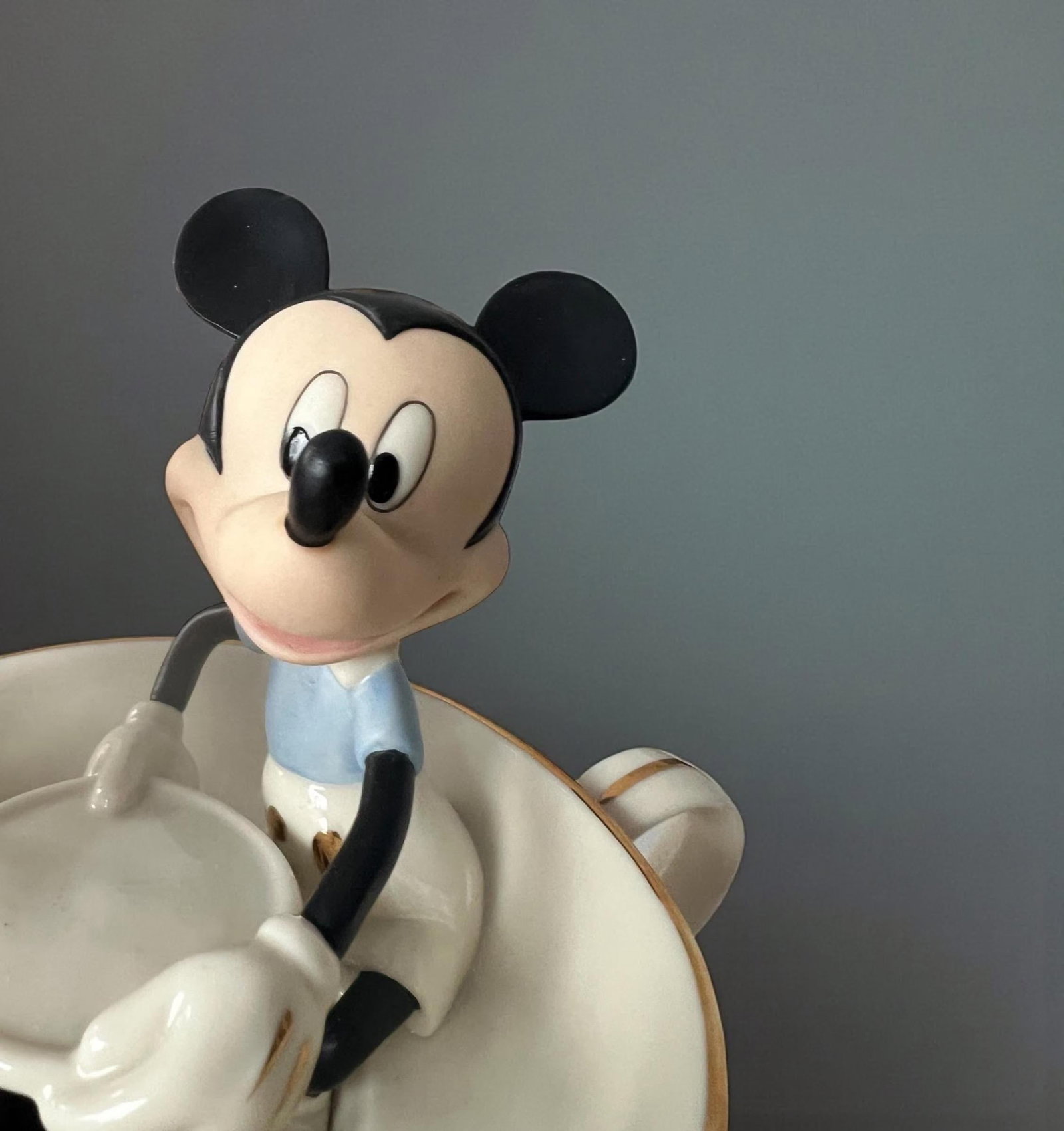 Lenox Disney "Mickey's Teacup Twirl" Figurine - Rare Vintage Collectible - 8