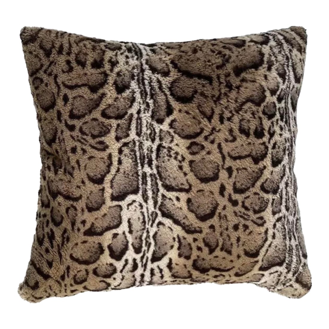 Etro Home XL Italian Leopard Pillow: 1 Owner. Used on a sofa. From a non-smoking and no pet home. Soft faux fur with down inserts. Great in a bedroom, den or office. Cozy and chic! Condition: Alterations: Original Condition Unaltered