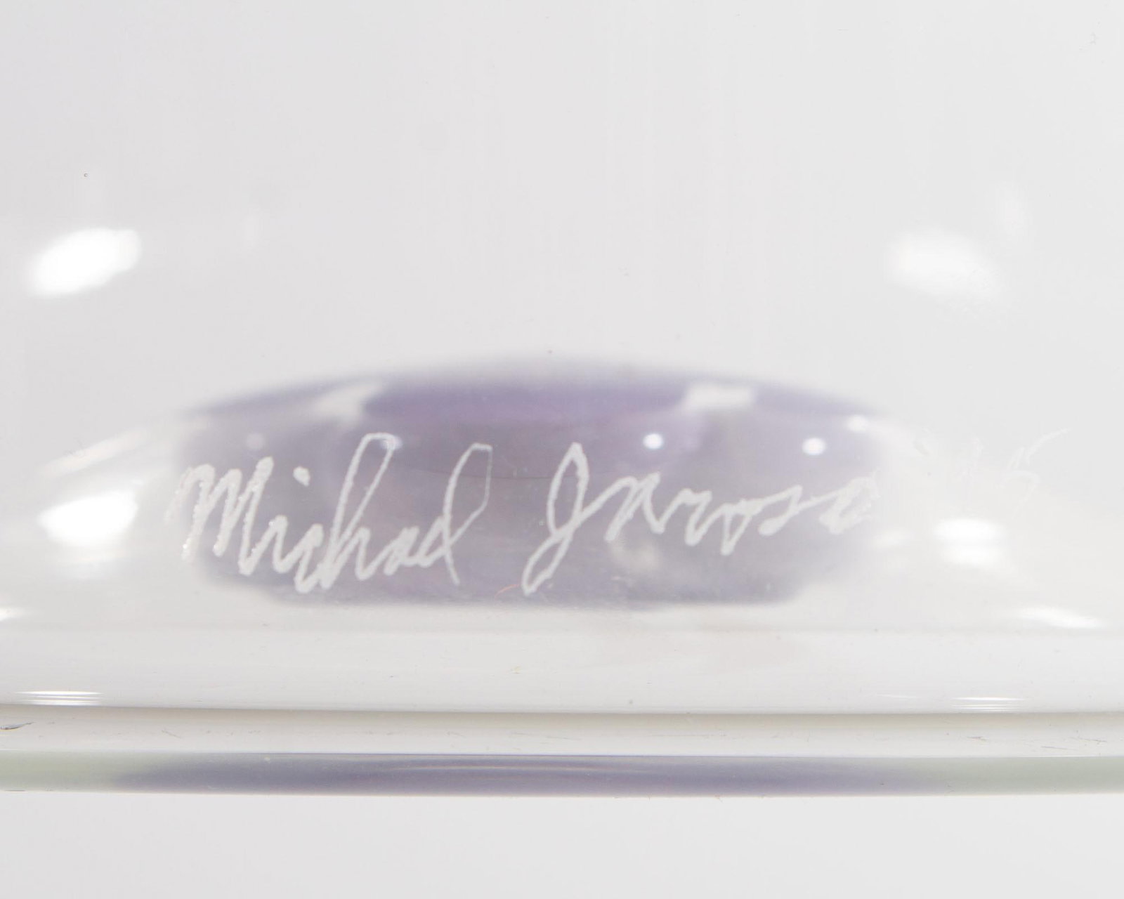 1995 Art Glass Vase by Michael Jaross - 6