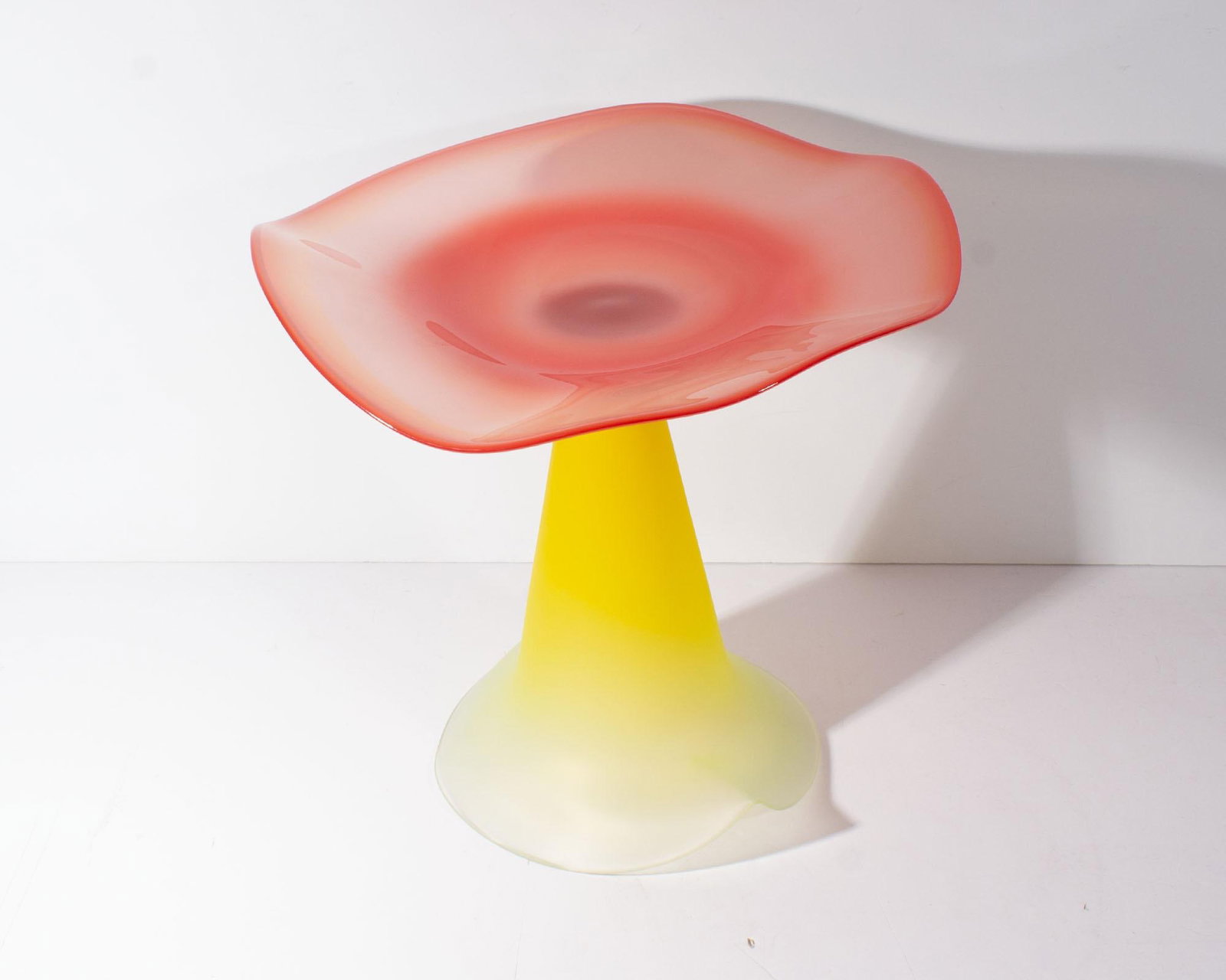Stephan Cox 2001 Postmodern Art Glass Compote - 3