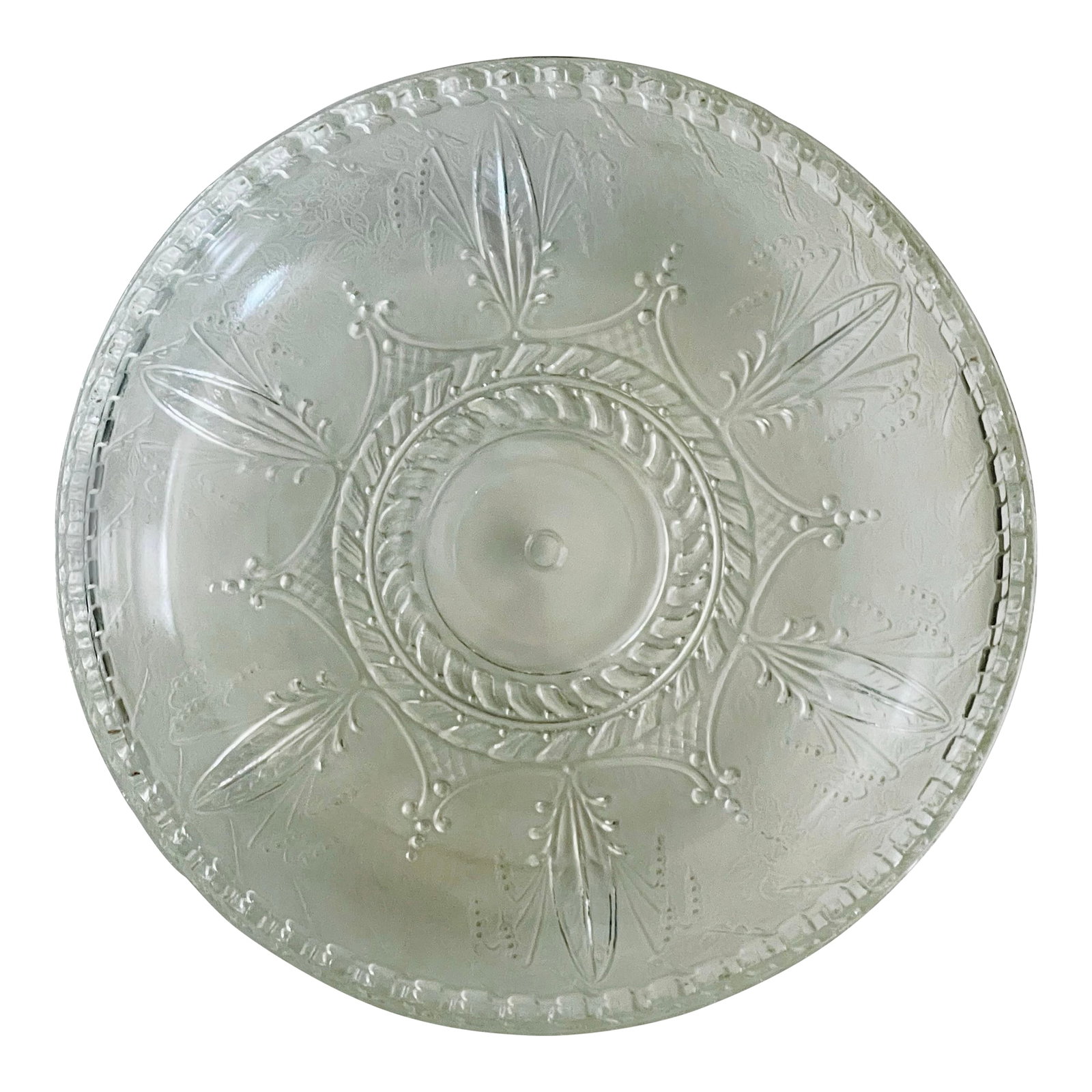 Art Deco Flush Mount Light Shade Early 20th Century: A beautiful early 20th century pressed glass light shade in excellent condition. Ships within 1-2 days using USPS. All items packed with care. Please contact us with any questions. Arrives within 2-5