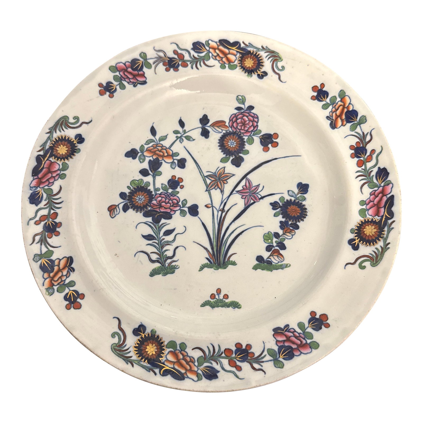 Early Spode Chinese Flowers Plate C 1820: Listing is for an early Spode plate in the "Chinese Flowers" pattern. Circa 1820 Condition: Alterations: Unknown Imperfections: Some Imperfections Condition Notes: As found with no obvious chips or