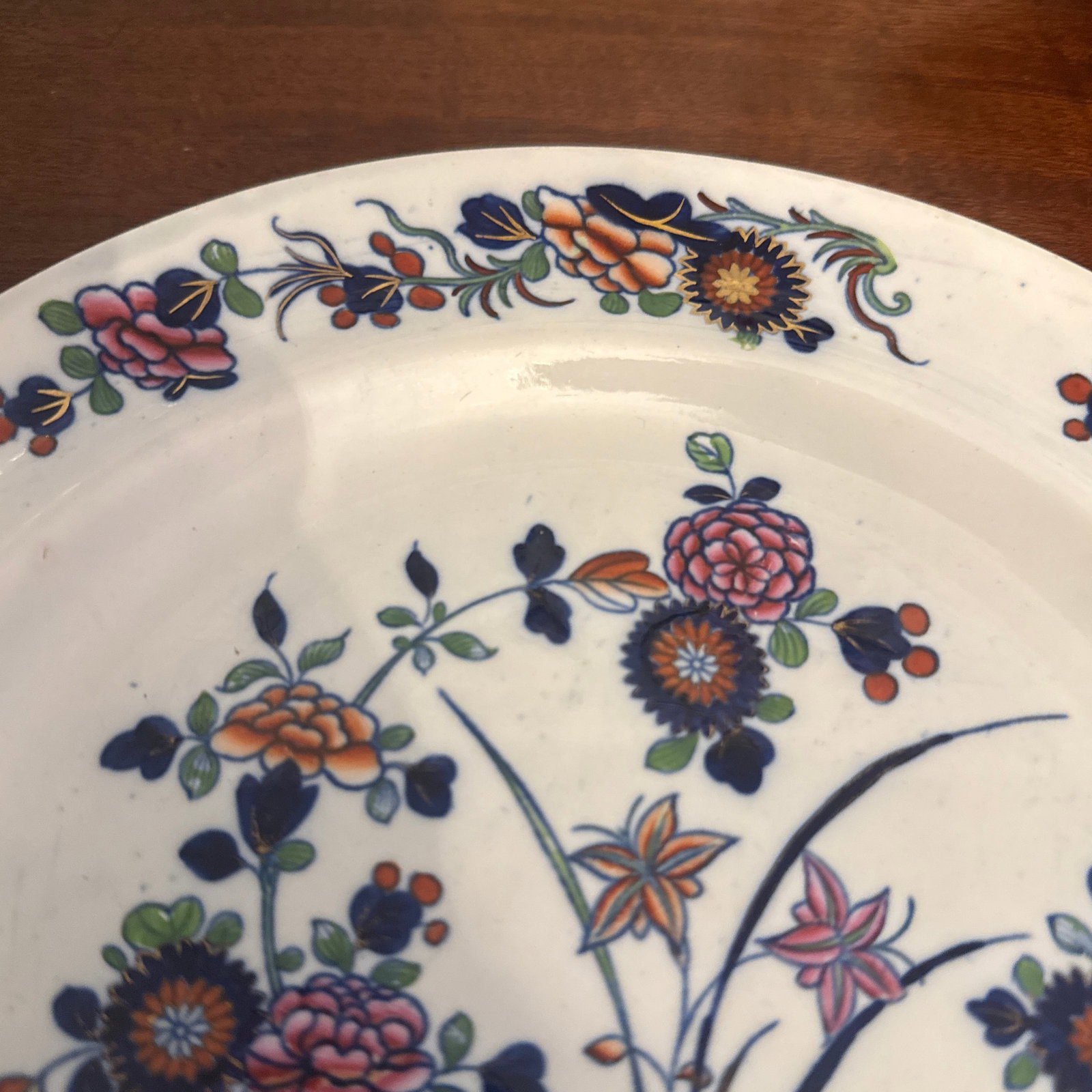 Early Spode Chinese Flowers Plate C 1820 - 2