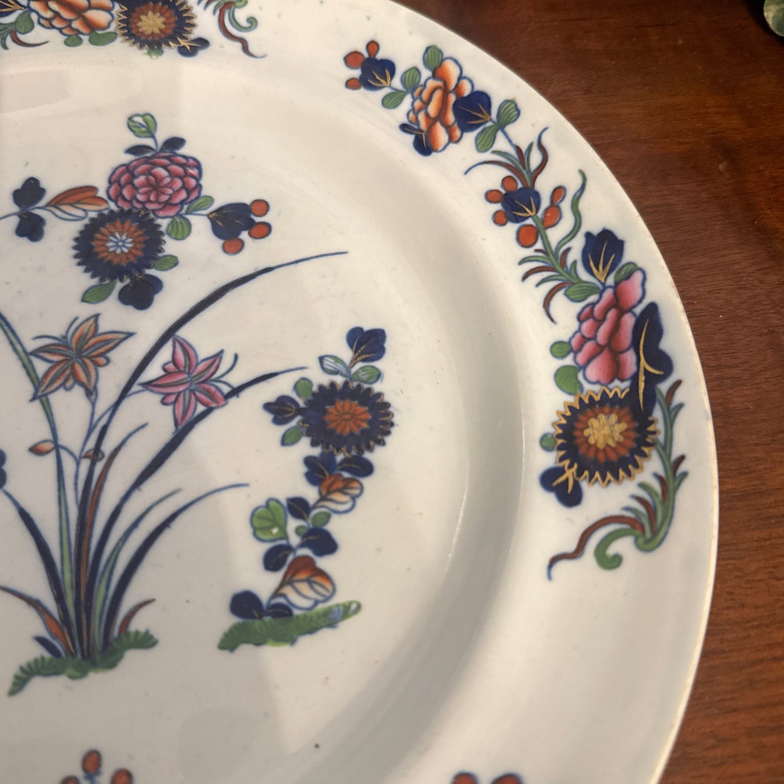 Early Spode Chinese Flowers Plate C 1820 - 4