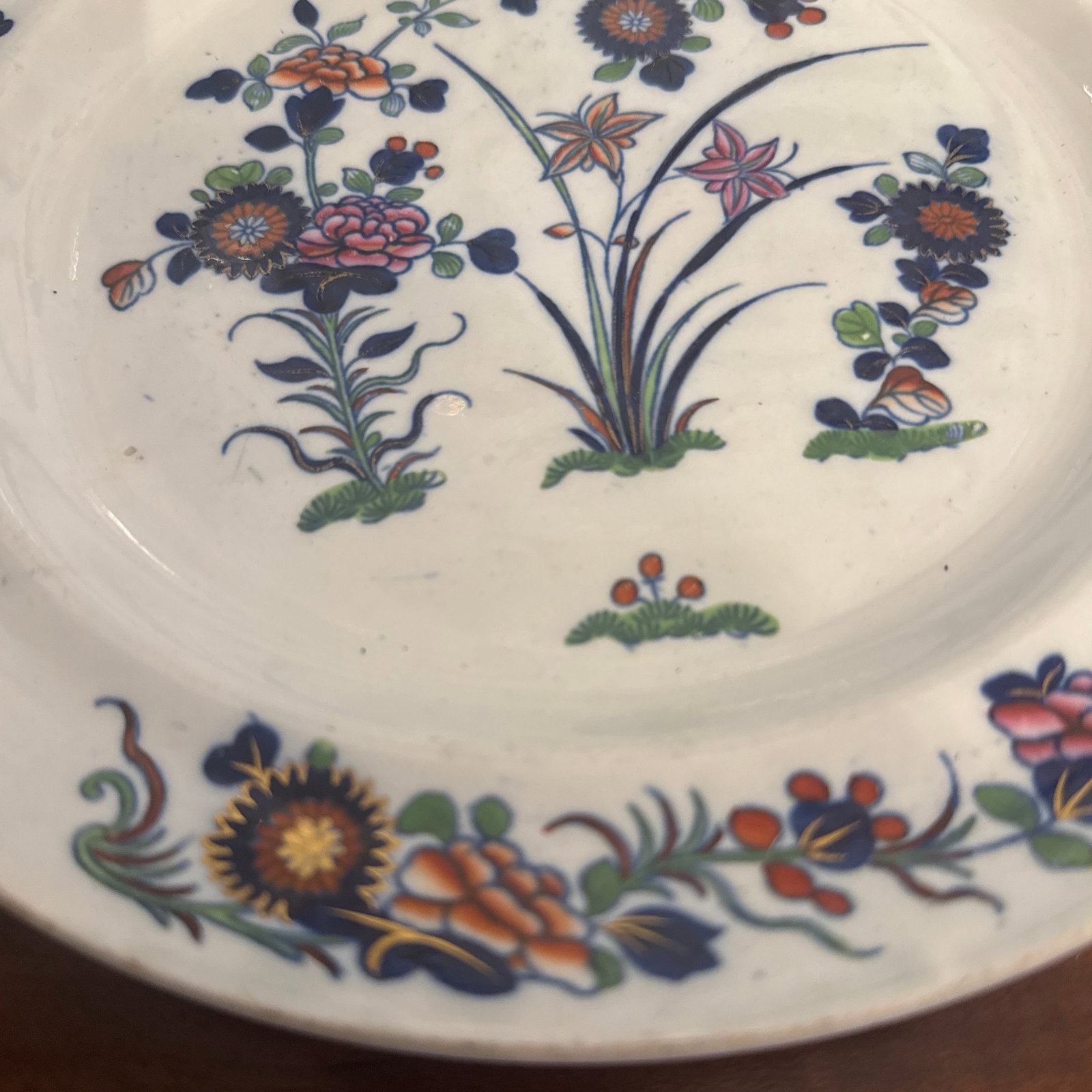 Early Spode Chinese Flowers Plate C 1820 - 5
