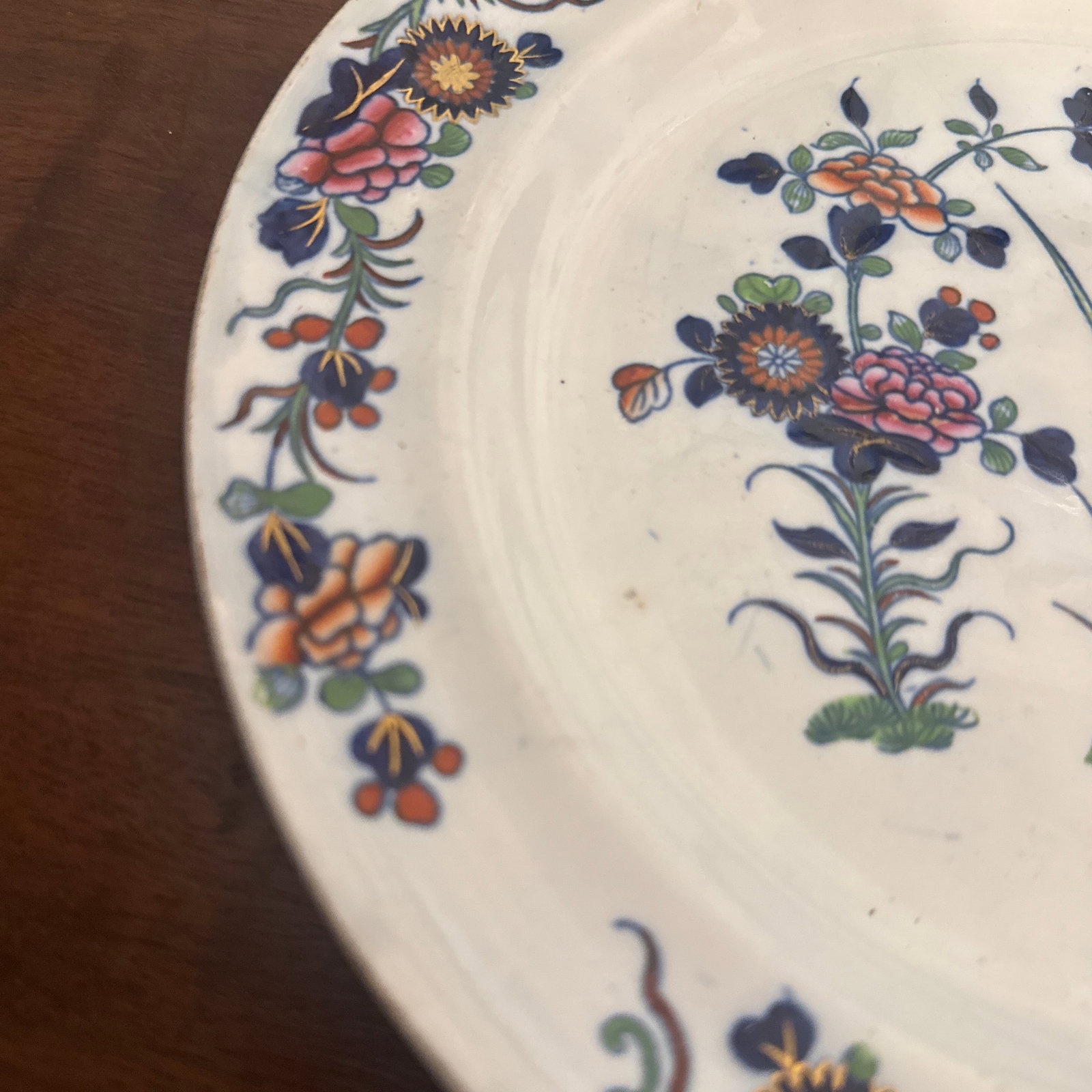 Early Spode Chinese Flowers Plate C 1820 - 6