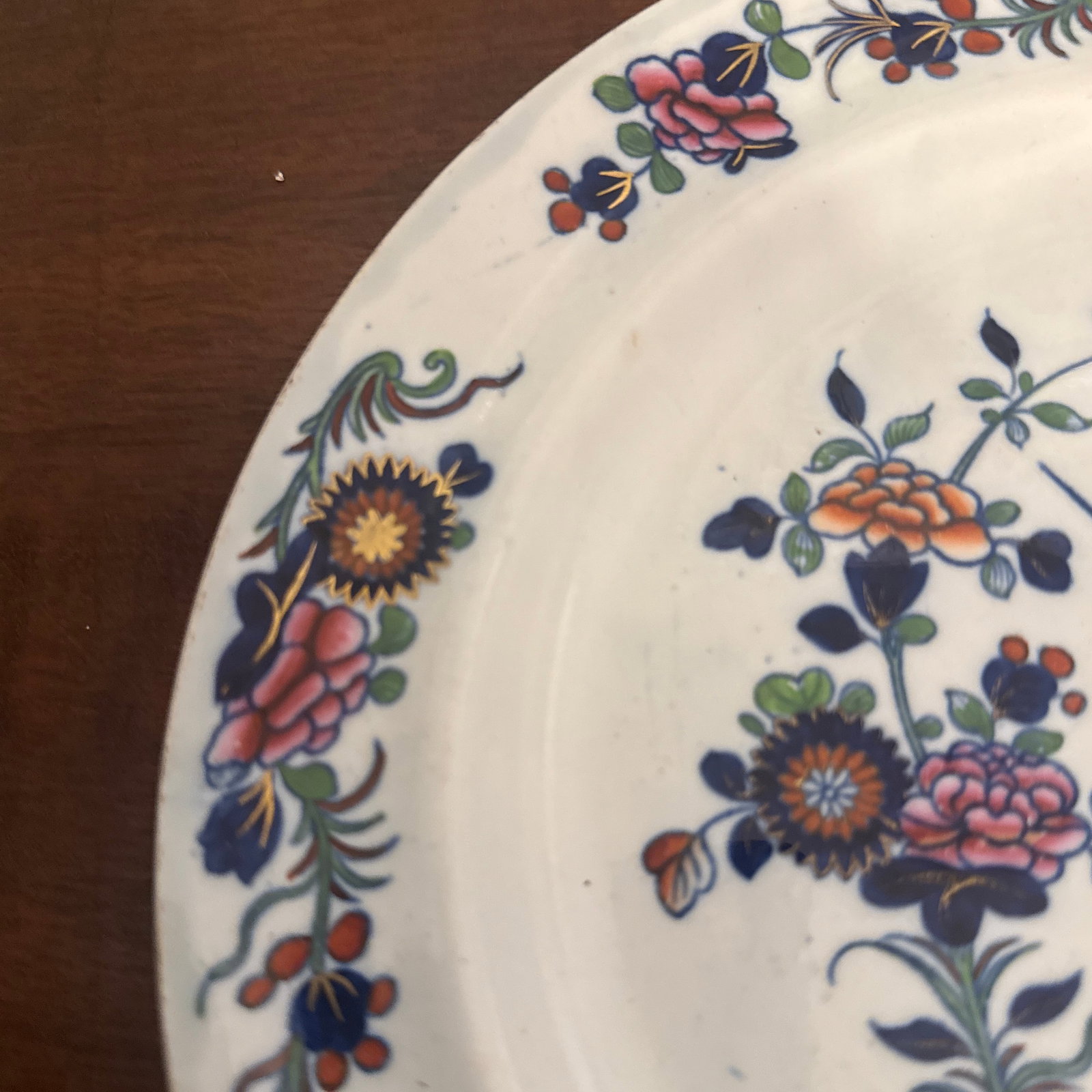 Early Spode Chinese Flowers Plate C 1820 - 7