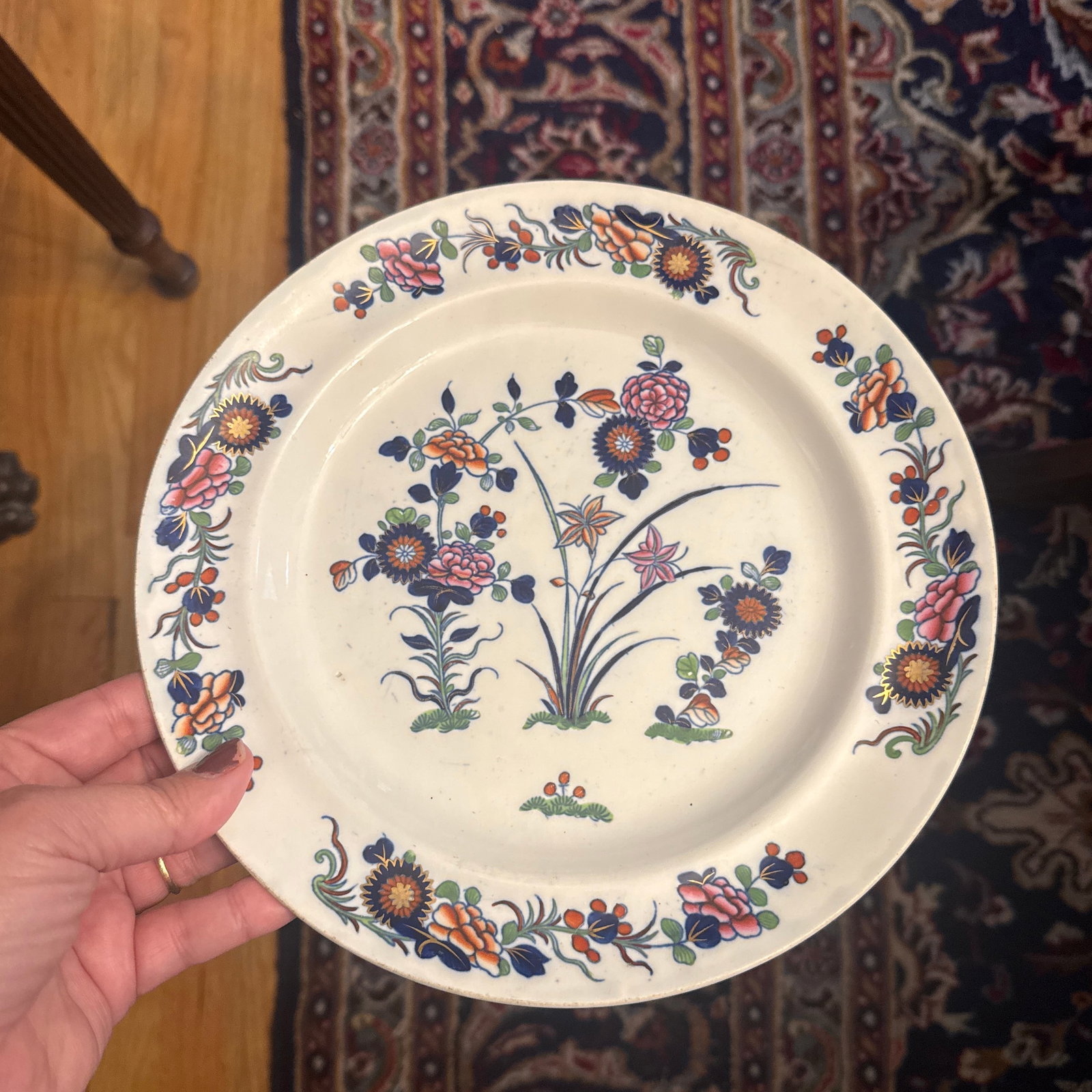 Early Spode Chinese Flowers Plate C 1820 - 8