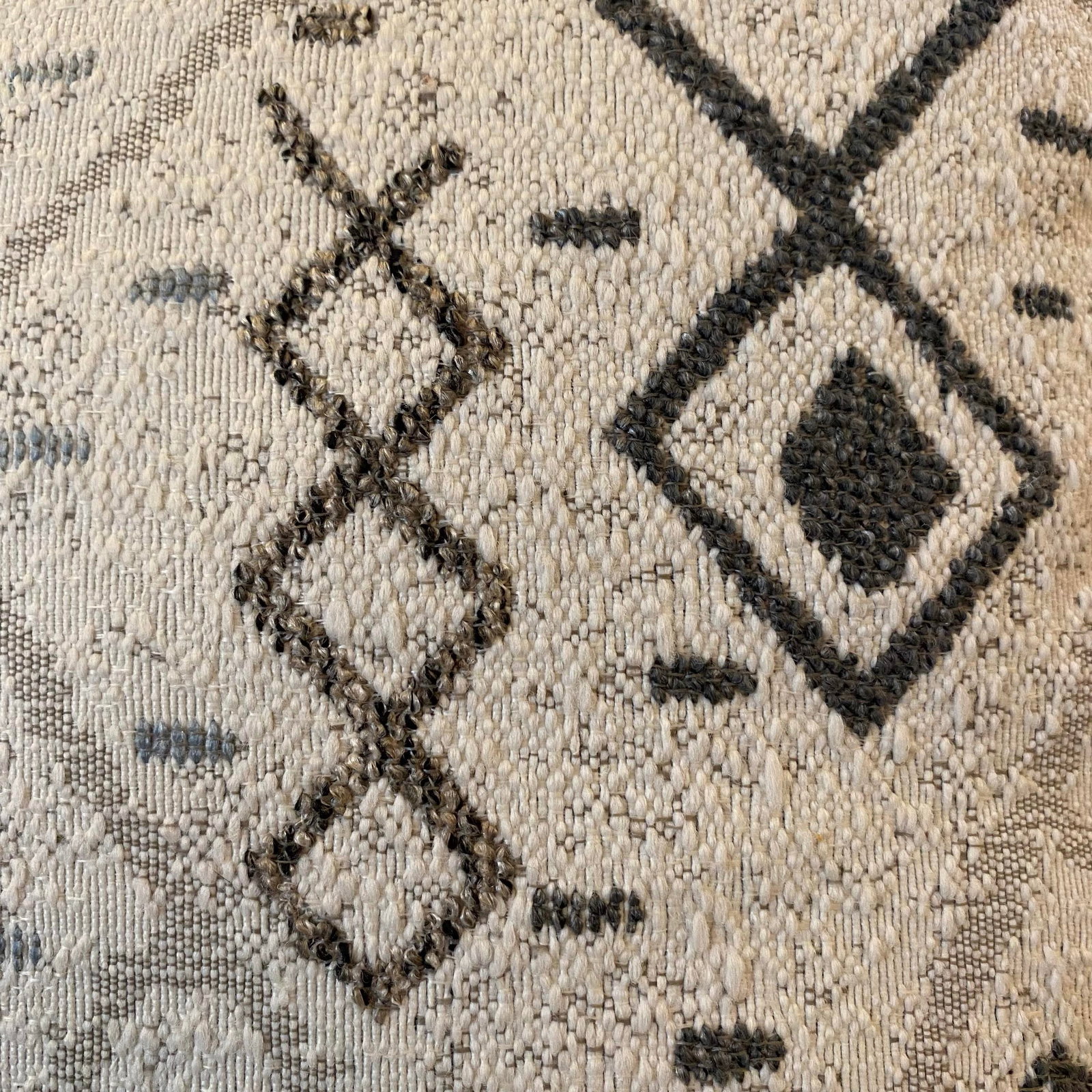 Modern Neutral Geometric Tribal Design Woven Throw Pillows-Set of Two - 11