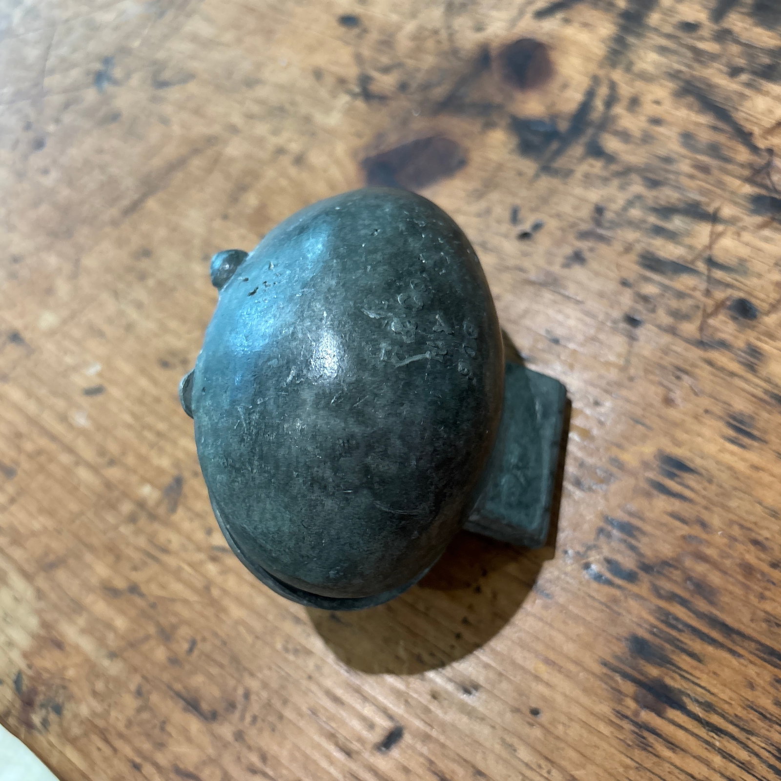 Vintage Pewter Egg Chocolate/Candy/Ice Cream Mold - 3