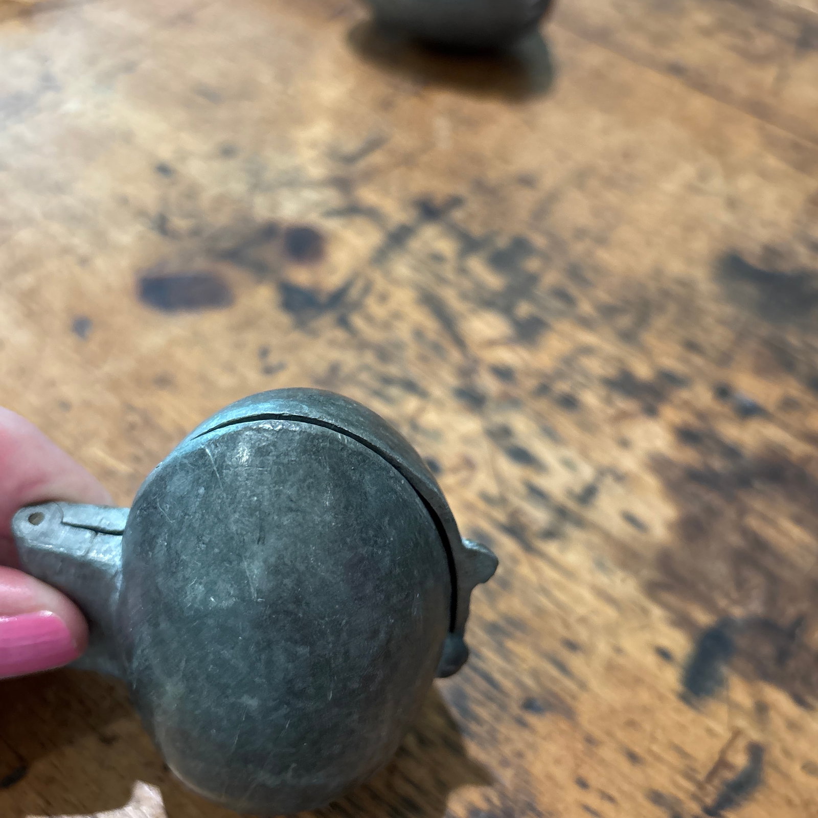 Vintage Pewter Egg Chocolate/Candy/Ice Cream Mold - 4