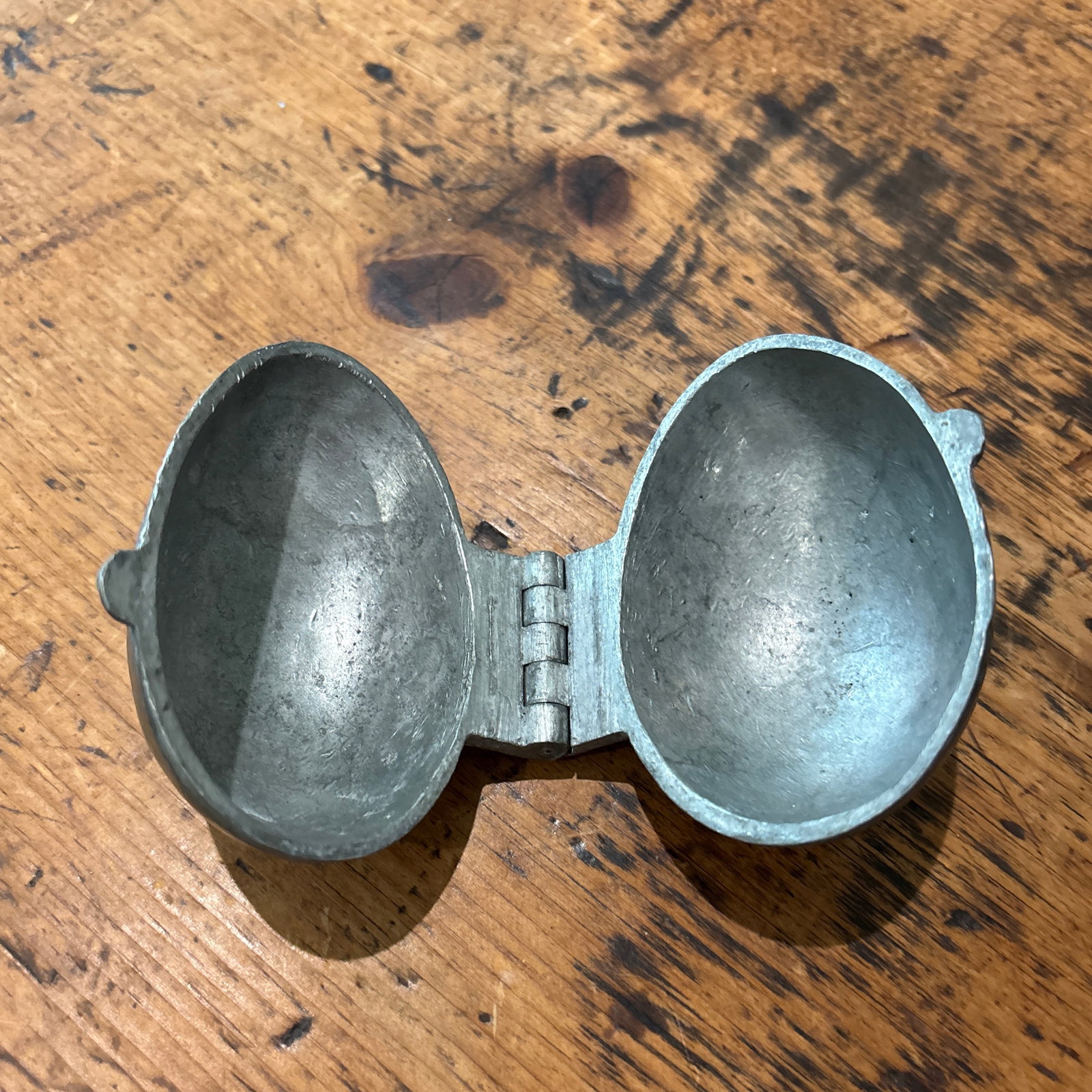 Vintage Pewter Egg Chocolate/Candy/Ice Cream Mold - 5