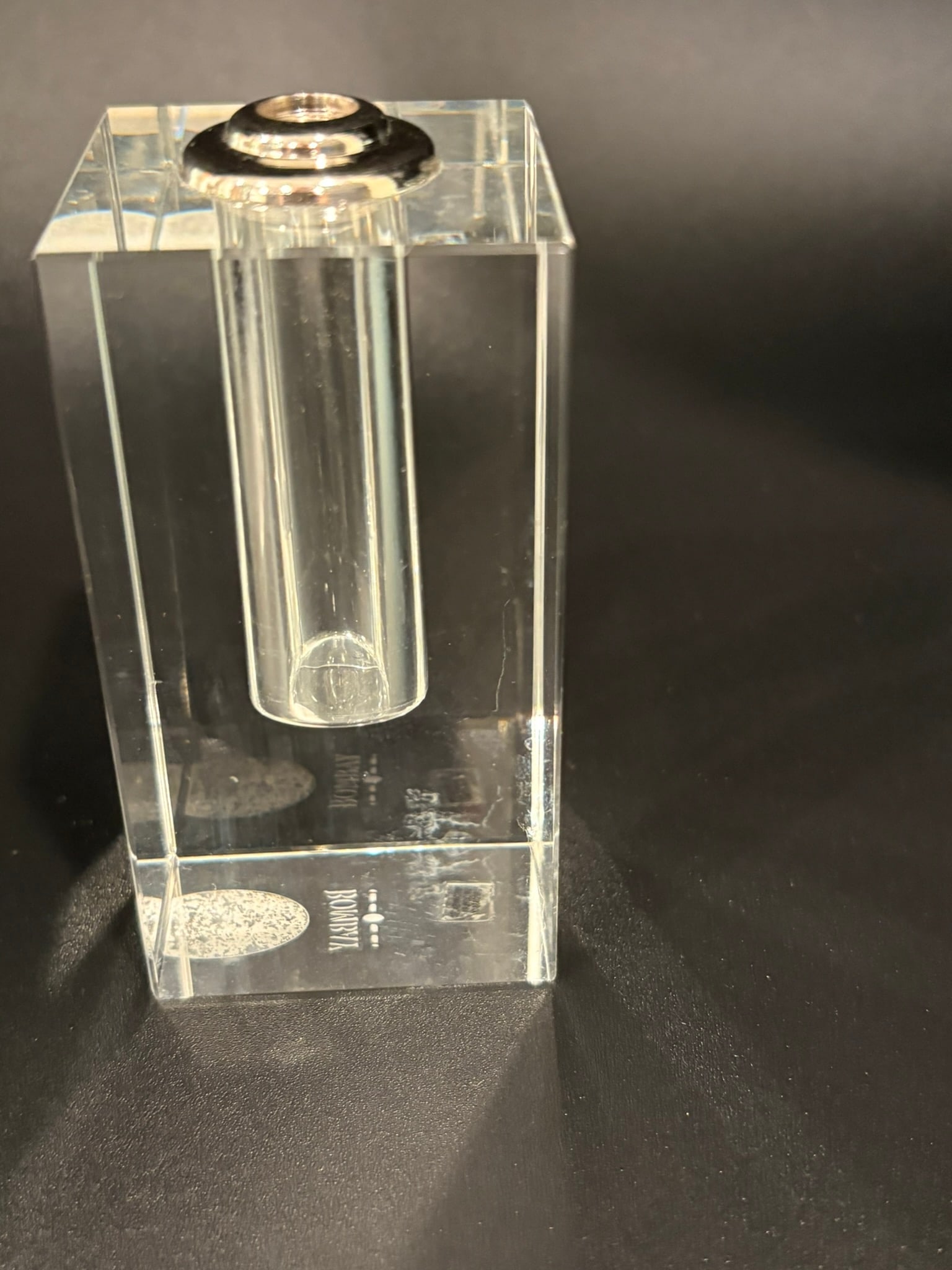 Vintage Bombay Company Crystal Perfume Bottle With Dauber Stopper - 4
