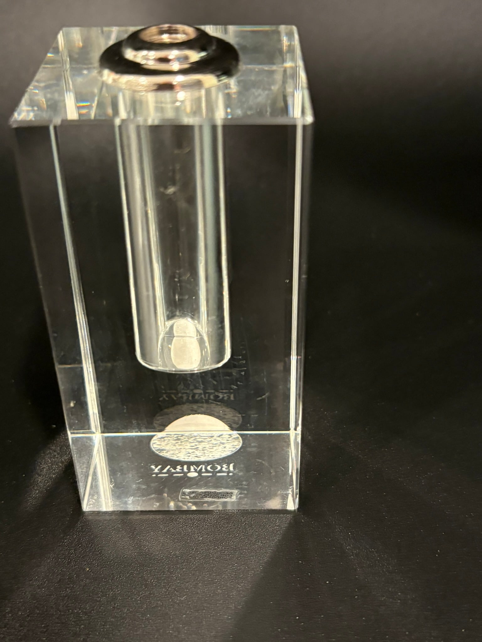 Vintage Bombay Company Crystal Perfume Bottle With Dauber Stopper - 5