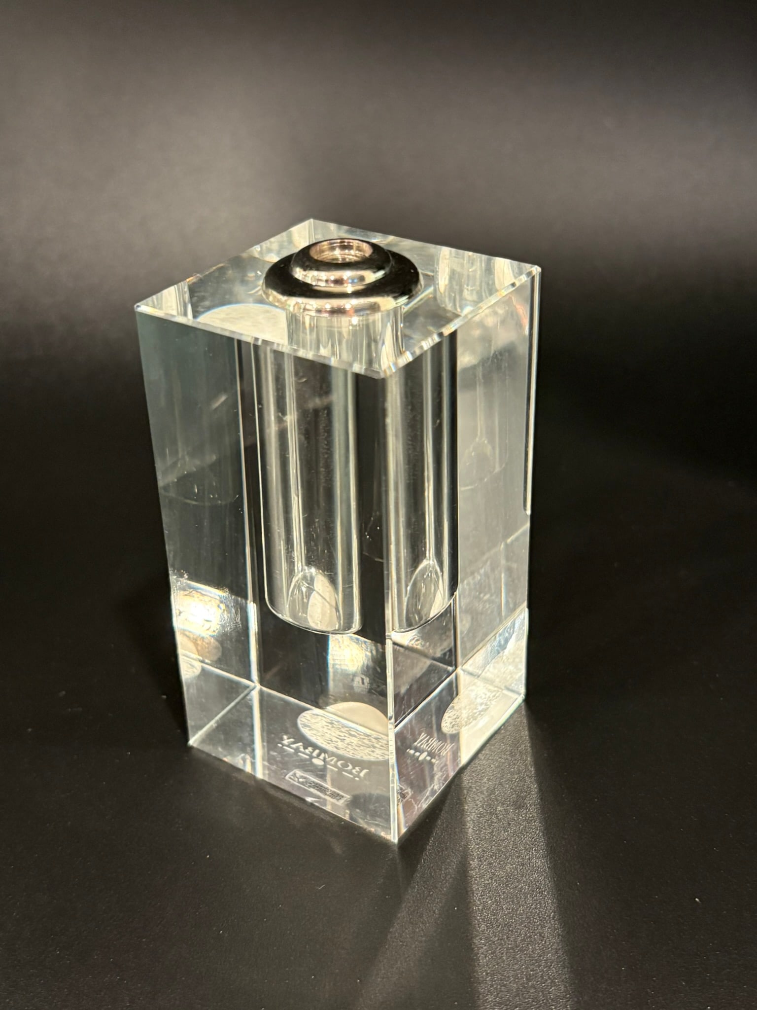 Vintage Bombay Company Crystal Perfume Bottle With Dauber Stopper - 9