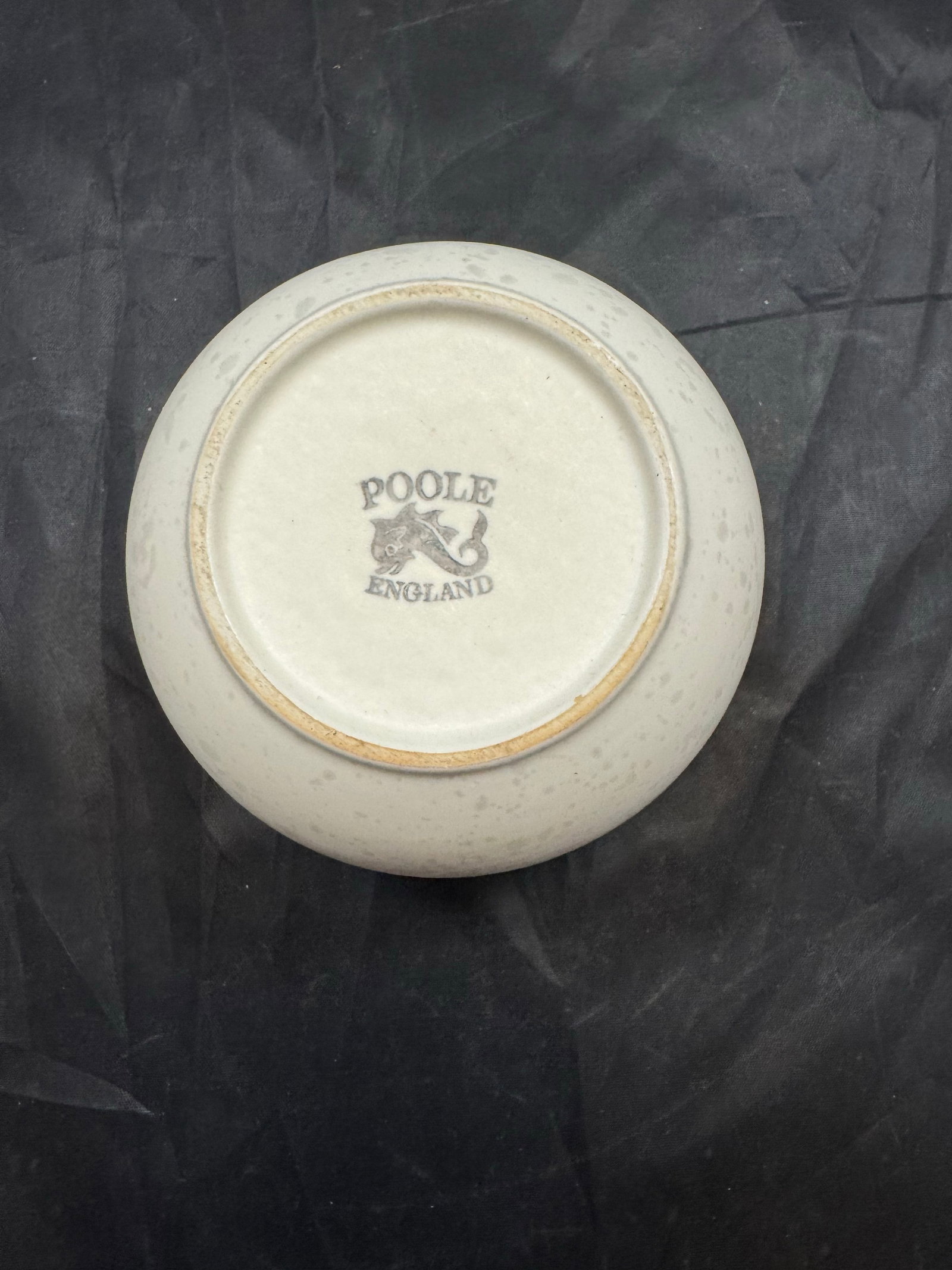Vintage Poole Pottery Calypso Lustre Pearl Posy Vase 1980s Iridescent White MCM - 5