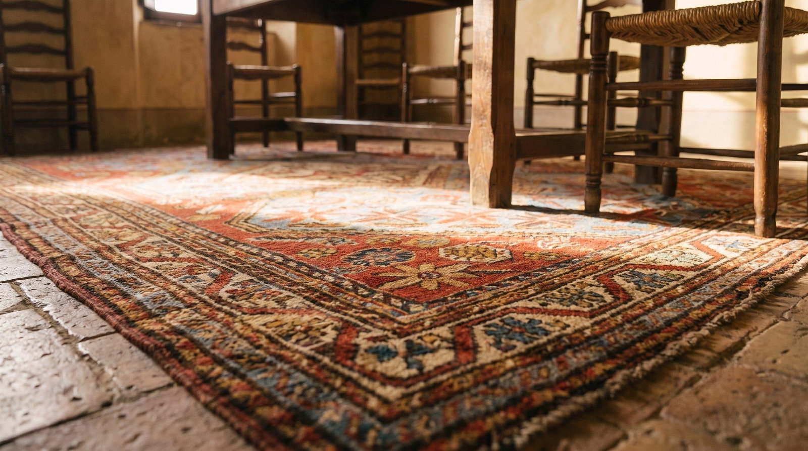 1890s Sky Medallion Tribal Antique S. Persian Ghashgaie Rug 4'2" X 6'2" Handknotted Wool Carpet - 10