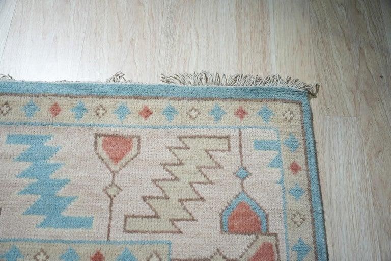 9x12 Blue Hand-Knotted Wool Octagonal Medallions Tribal Modern Carpet Rug - 2