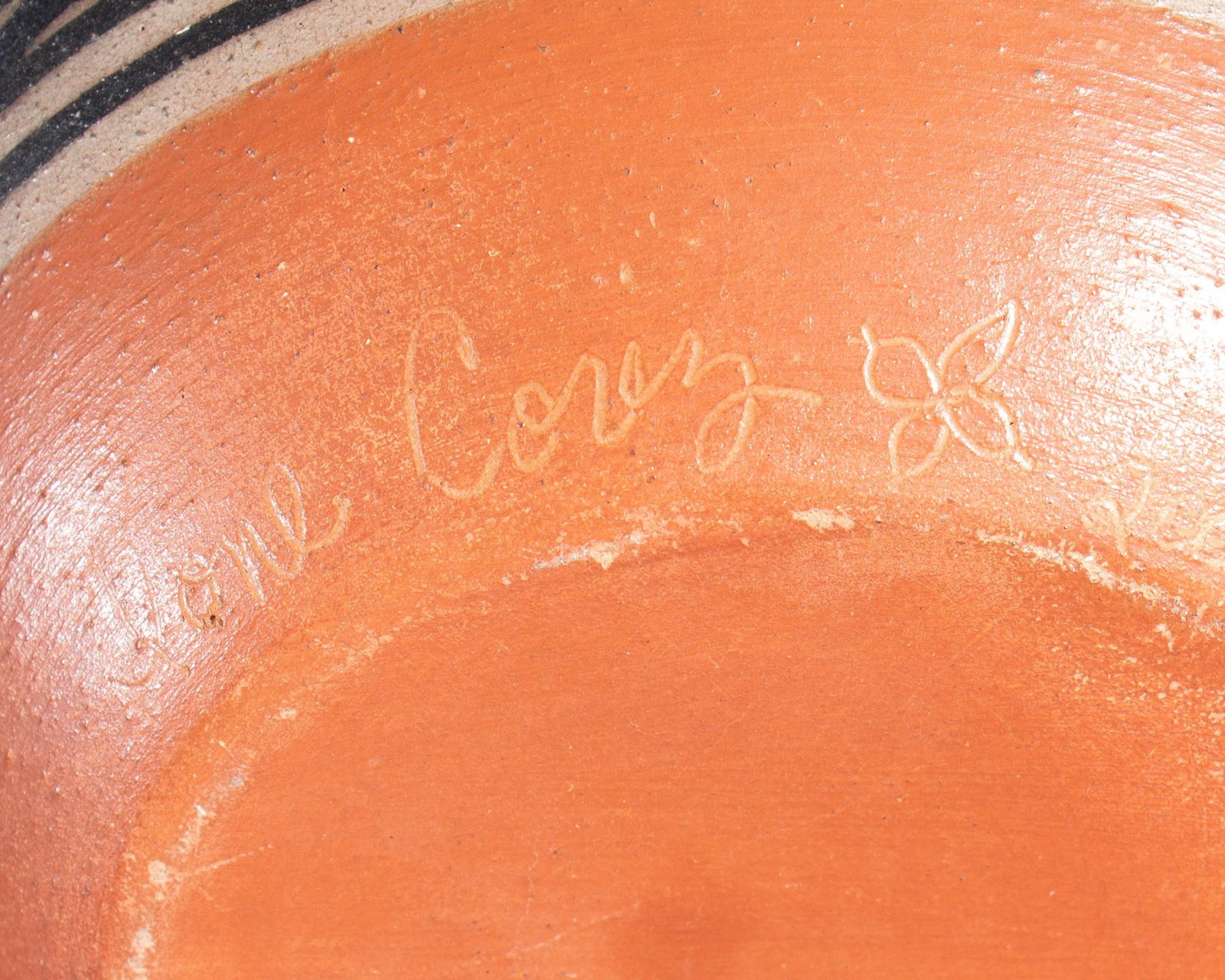 Signed 2008 Santo Domingo Pueblo Pottery Bowl With Bird by Ione Coriz - 8