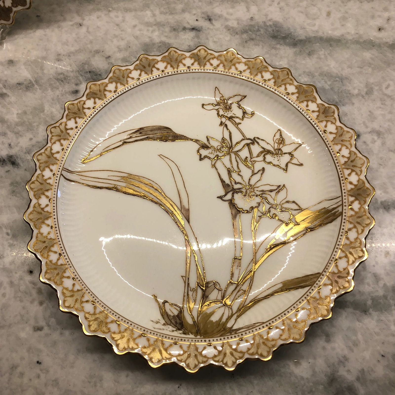 Antique Doulton Burselm Cabinet Plates- a Pair - 2