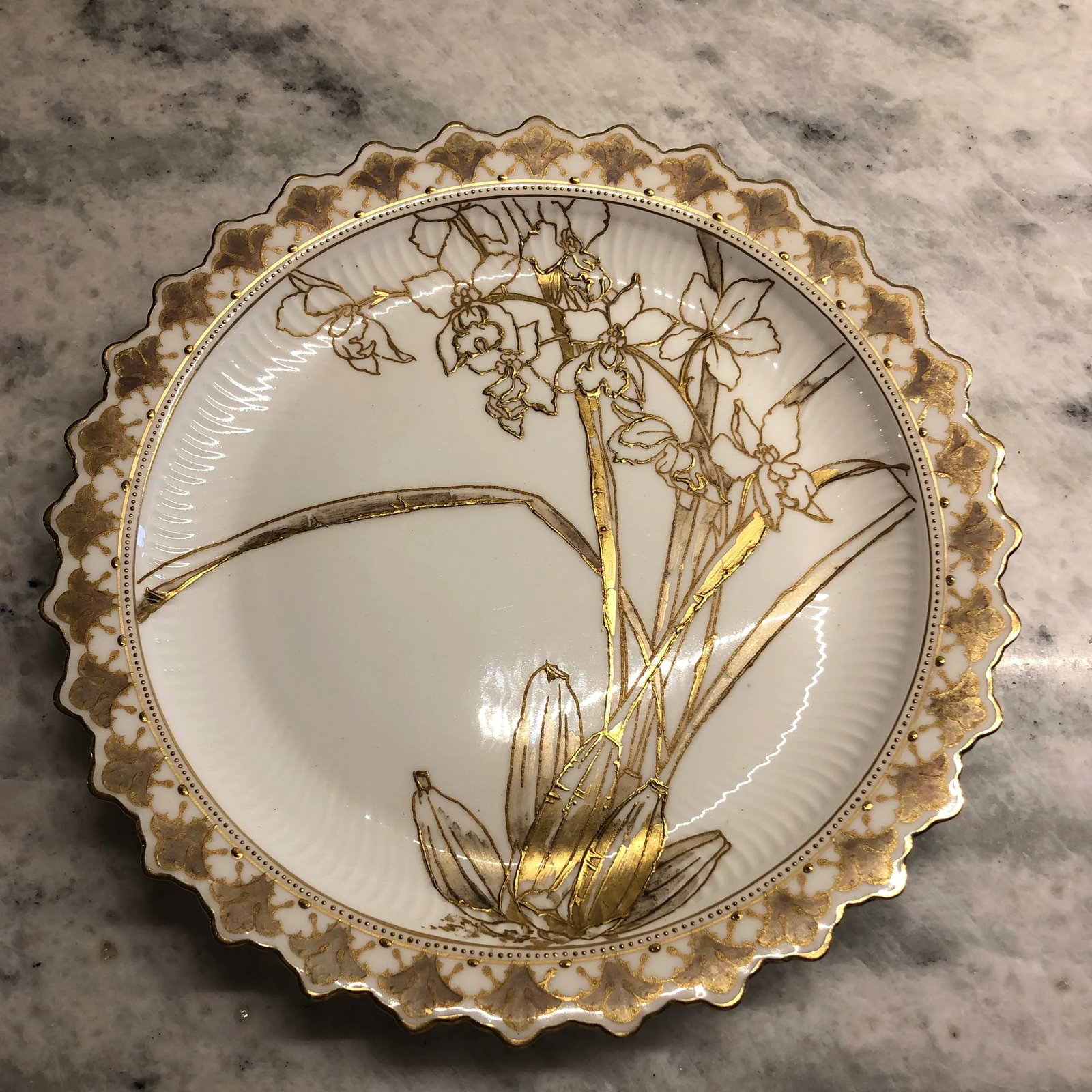 Antique Doulton Burselm Cabinet Plates- a Pair - 3