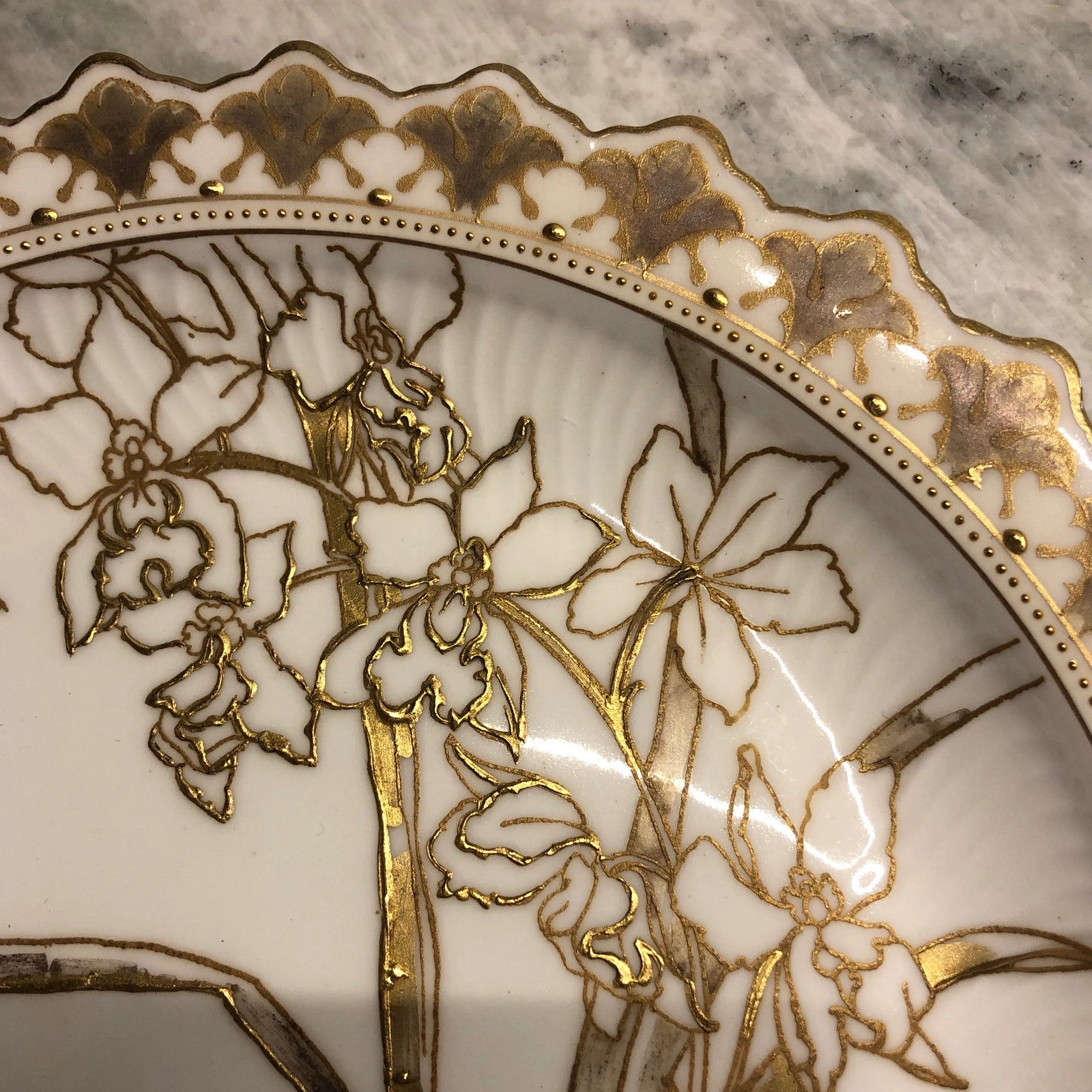 Antique Doulton Burselm Cabinet Plates- a Pair - 4