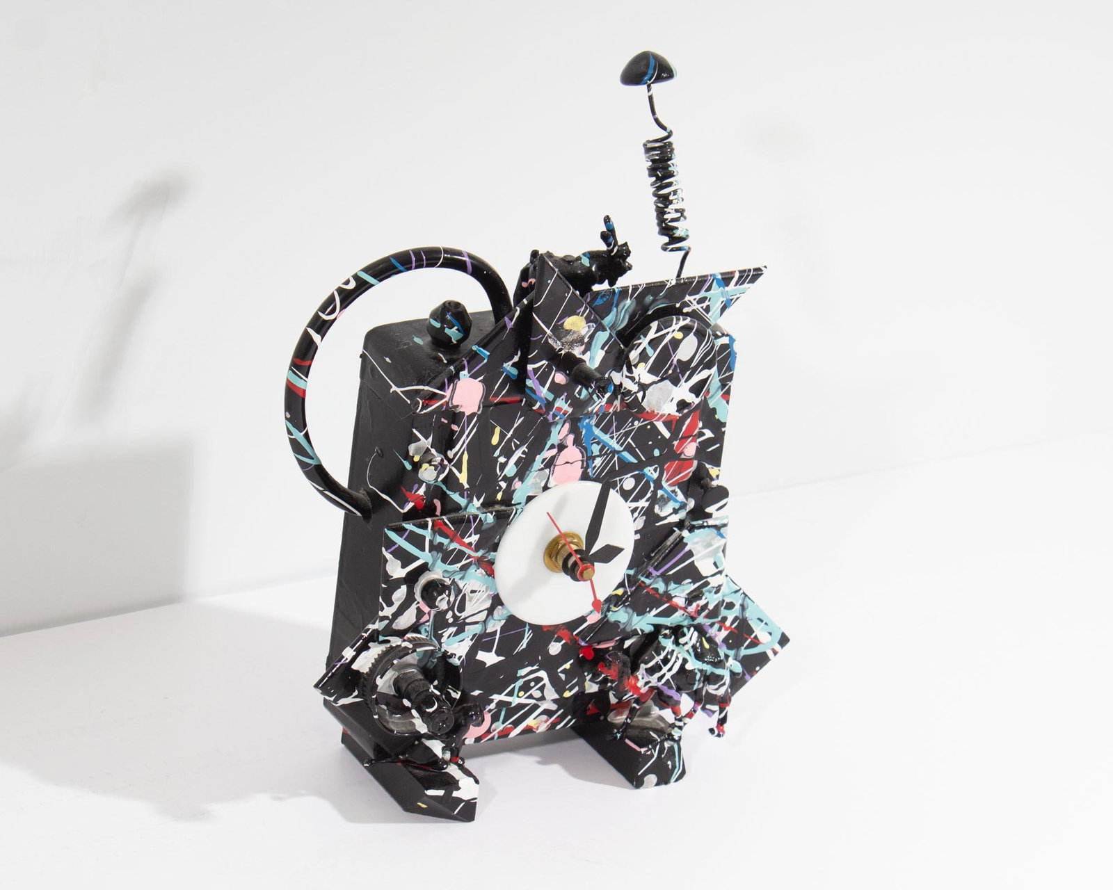 Richard Birkett Signed 1990 Splatter Fantasy Clock - 3