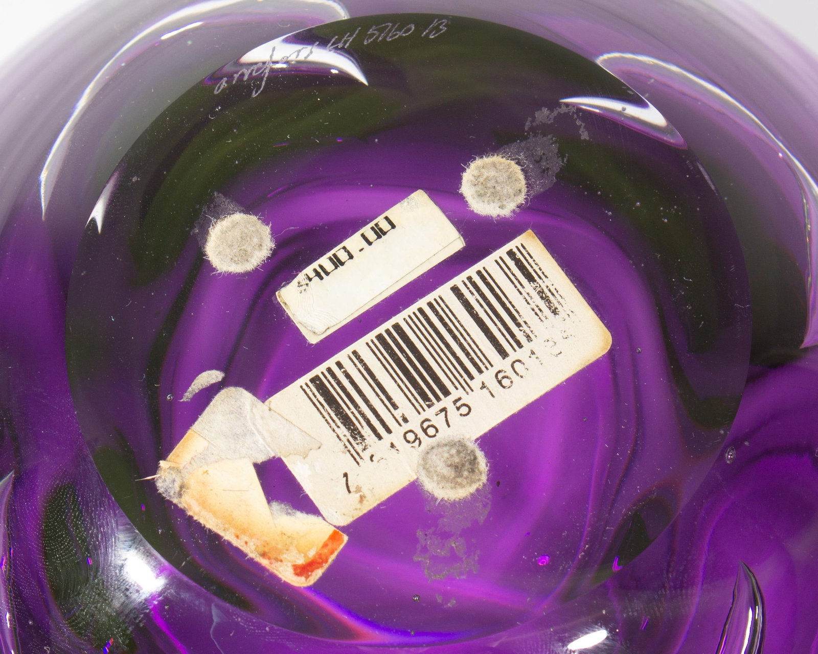 Purple Glass Bowl by Lars Hellsten Orrefors - 8