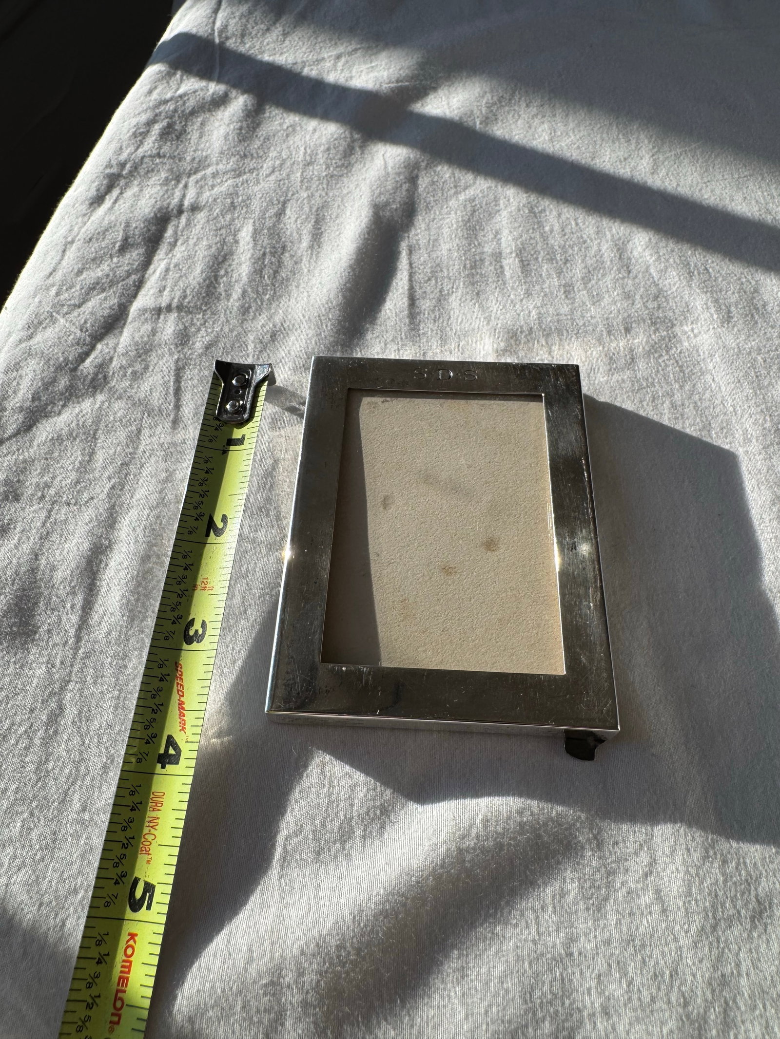 Mid 20th Century Tiffany & Co. Sterling Silver 4*3" Picture Frame - Elegant Design, Maker 23937 SDS - 8