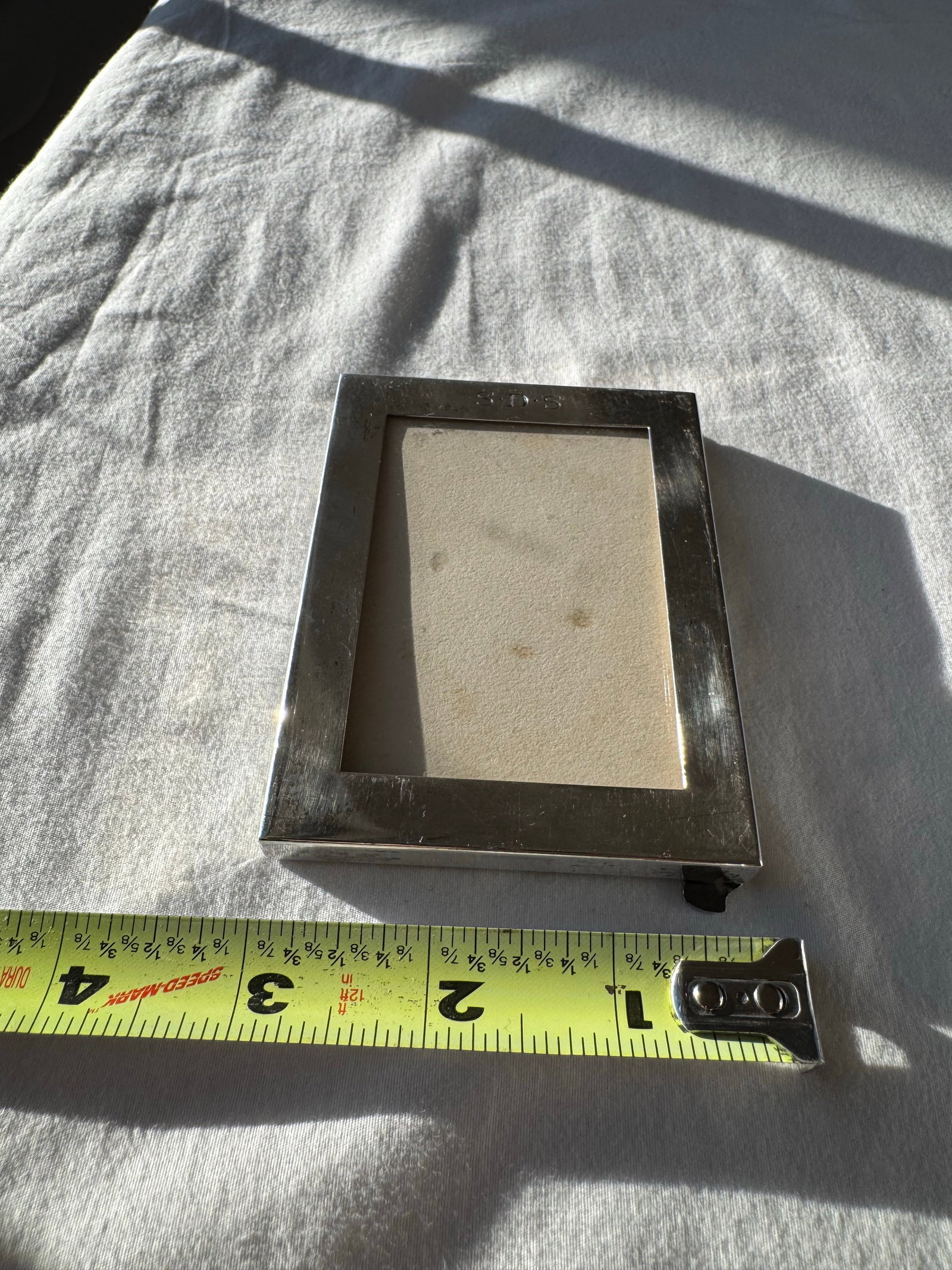 Mid 20th Century Tiffany & Co. Sterling Silver 4*3" Picture Frame - Elegant Design, Maker 23937 SDS - 9