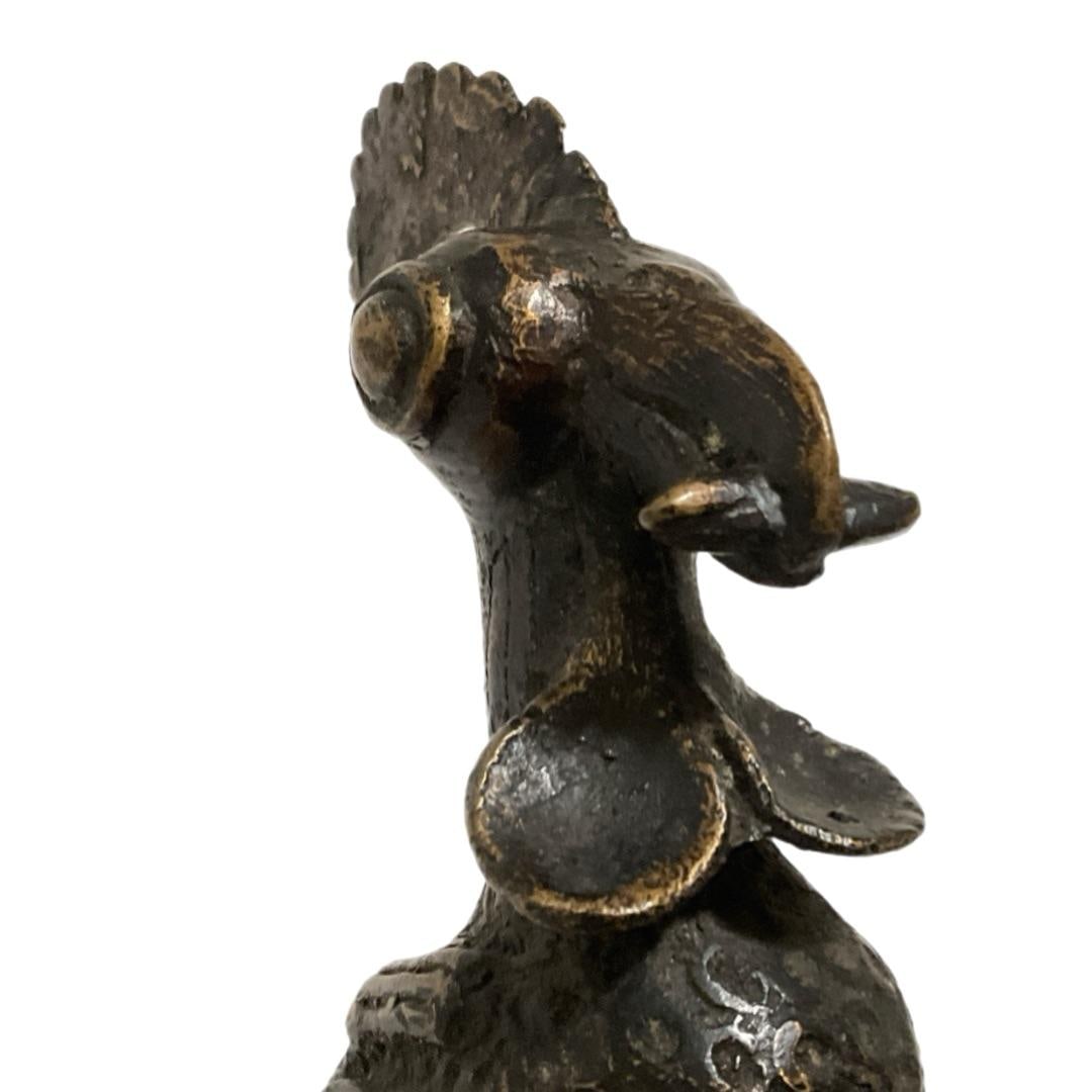 Benin Bronze Rooster - 2