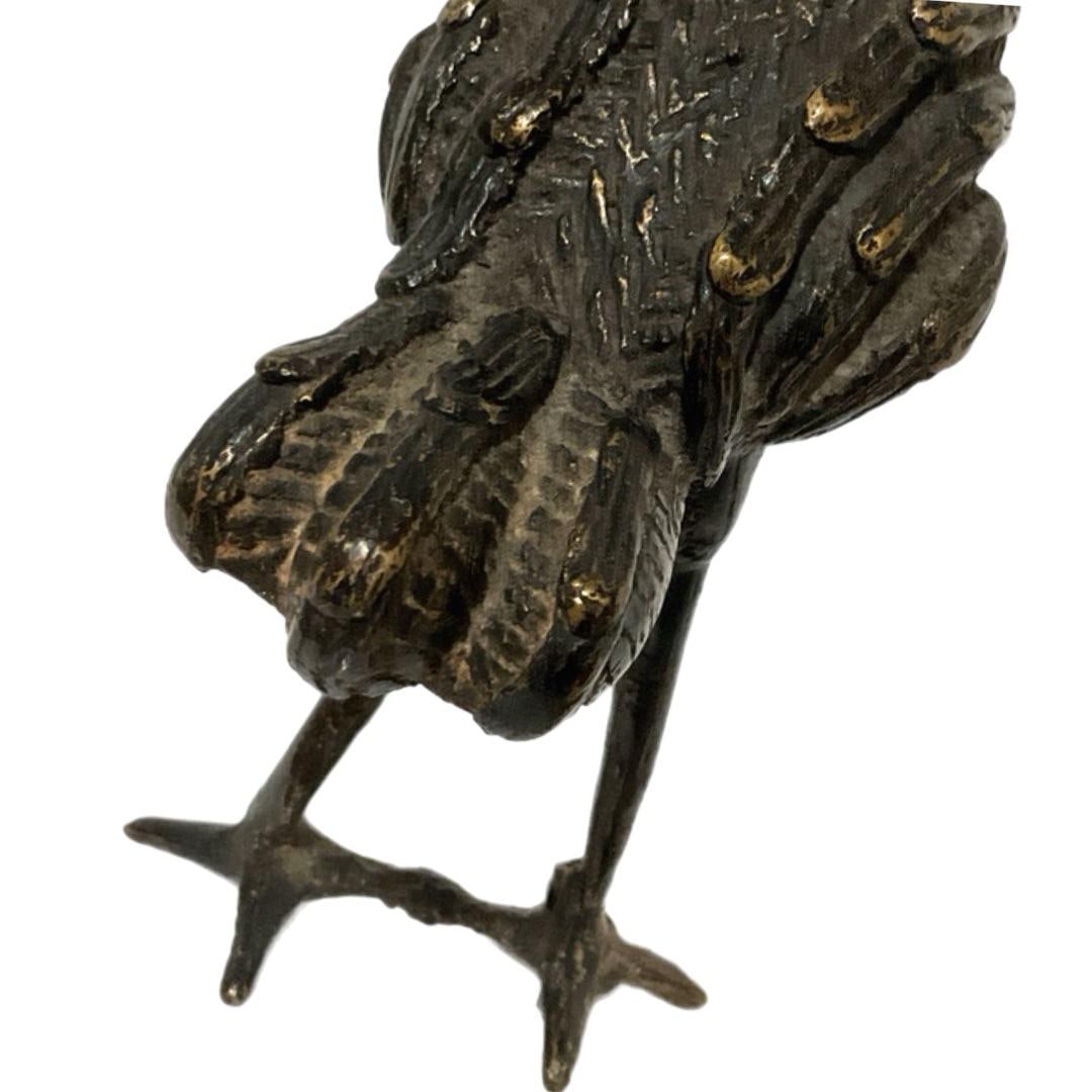 Benin Bronze Rooster - 6