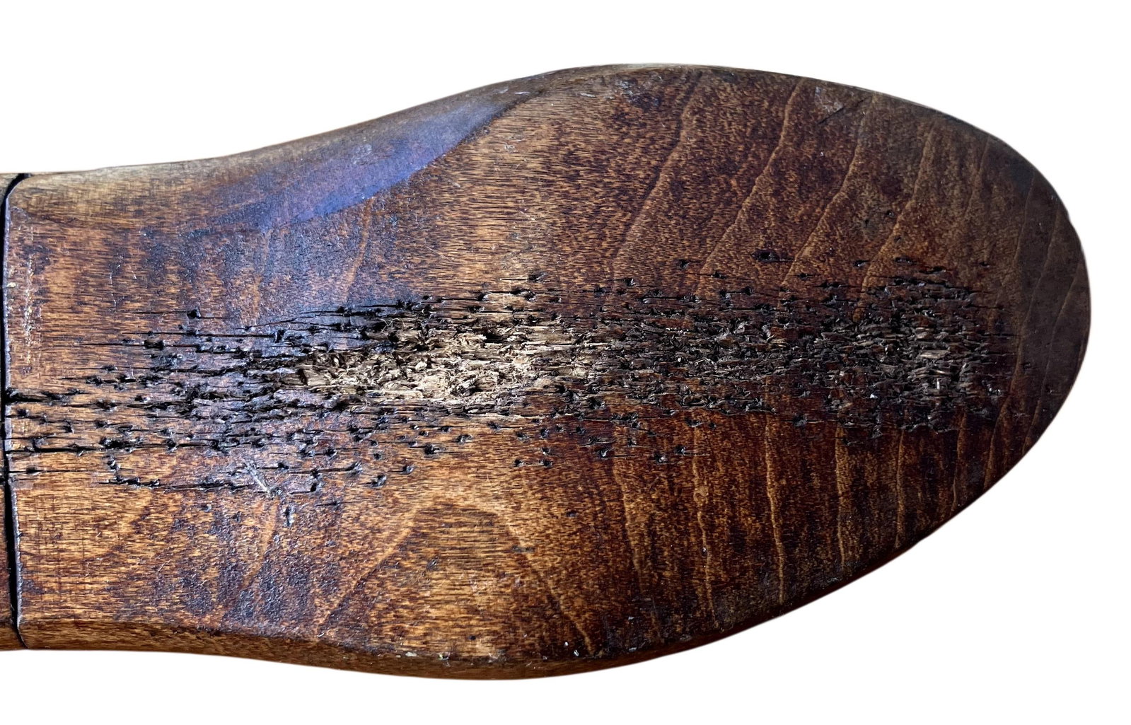 Vintage Nunn Bush Wooden Folk Art Decorated Shoe Form - 12