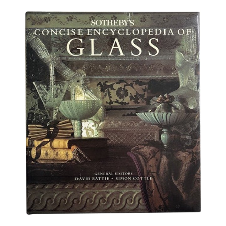 Sotheby's Concise Encyclopedia of Glass Hardcover Vintage 1990s Book: Beautiful vintage hardcover book - Sotheby's Concise Encyclopedia of Glass. Published 1991 by Little, Brown, in England. 208 pages, profusely illustrated and photographed in color. General Editors